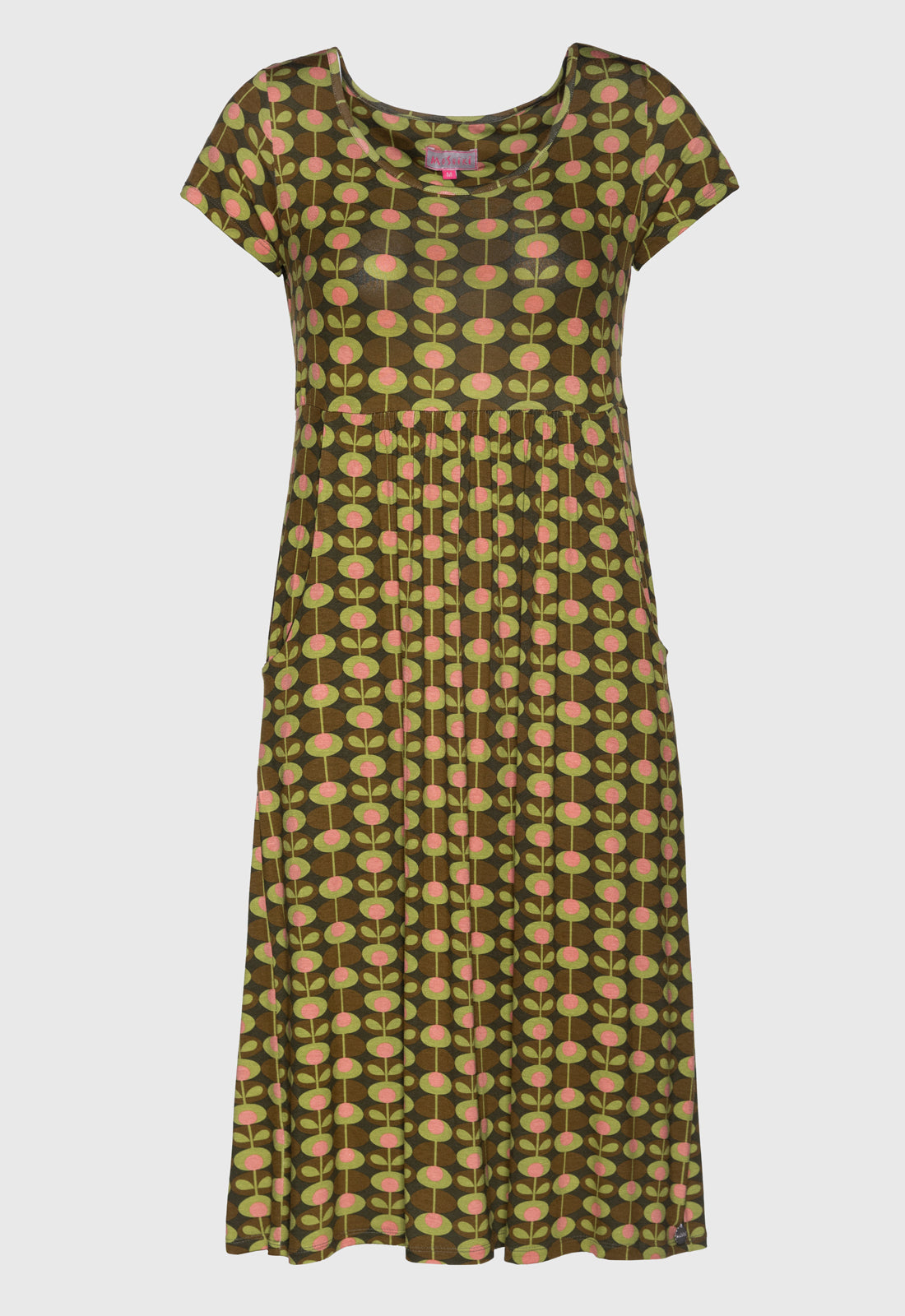 Long dress with gathered skirt - S25Dress-V5