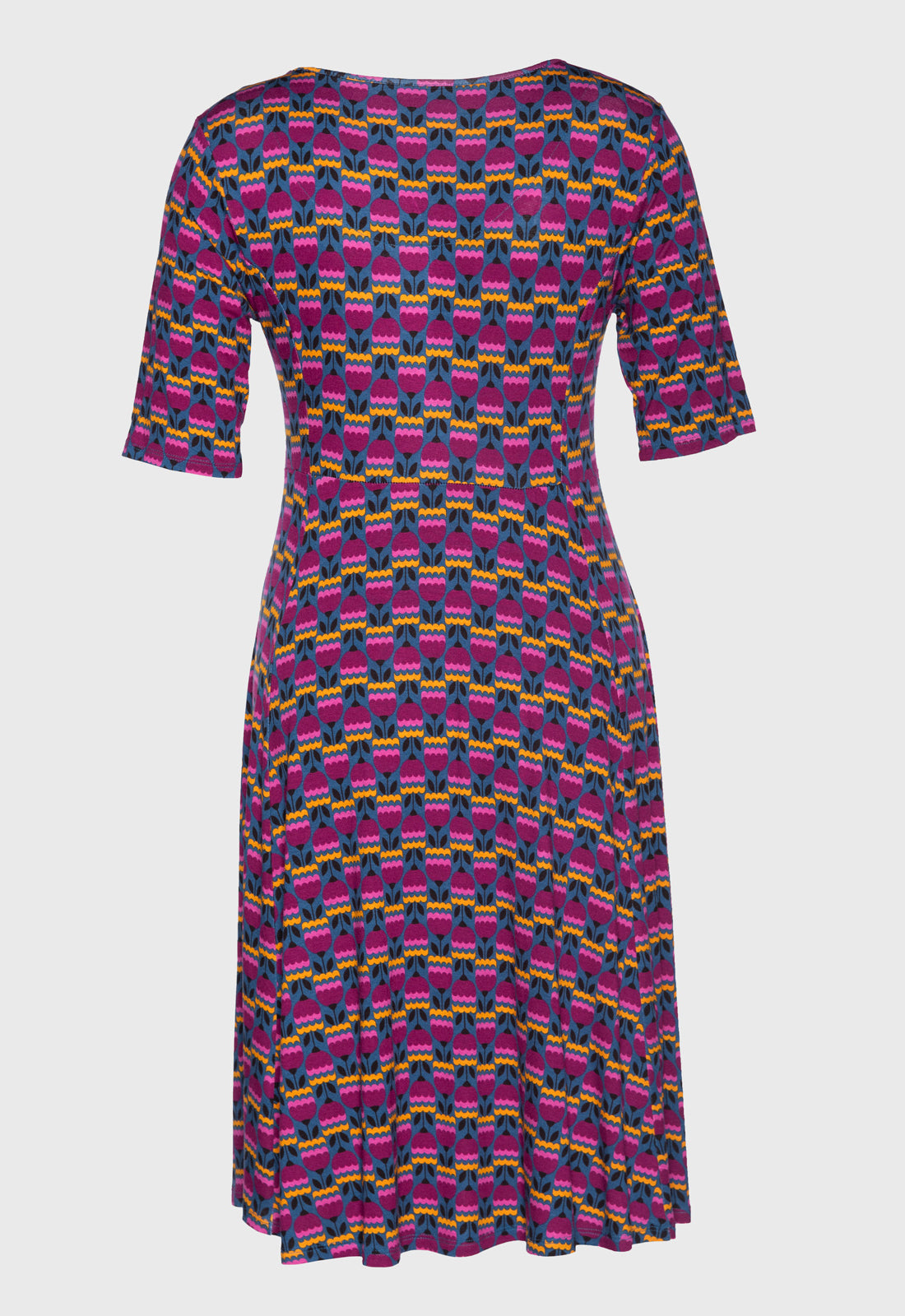 Kurzarmkleid mit Prinzessnaht - S25Dress-V7