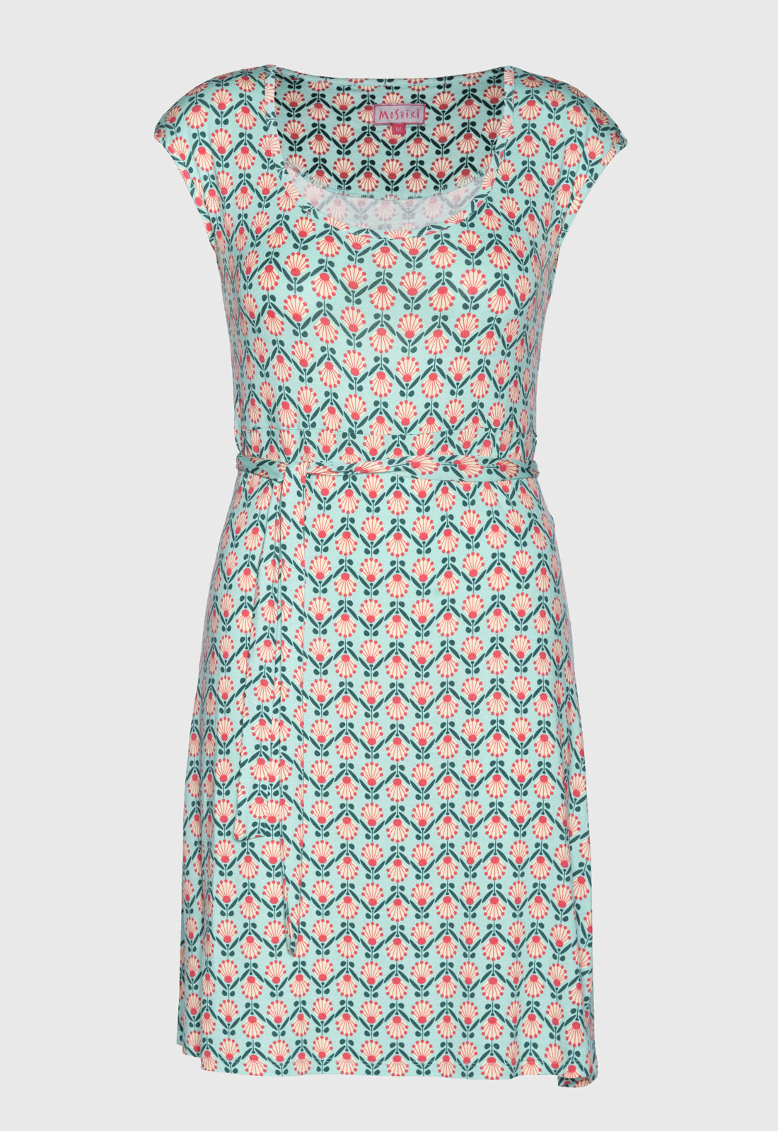 Dress with short capped sleeves - S25Dress-V8