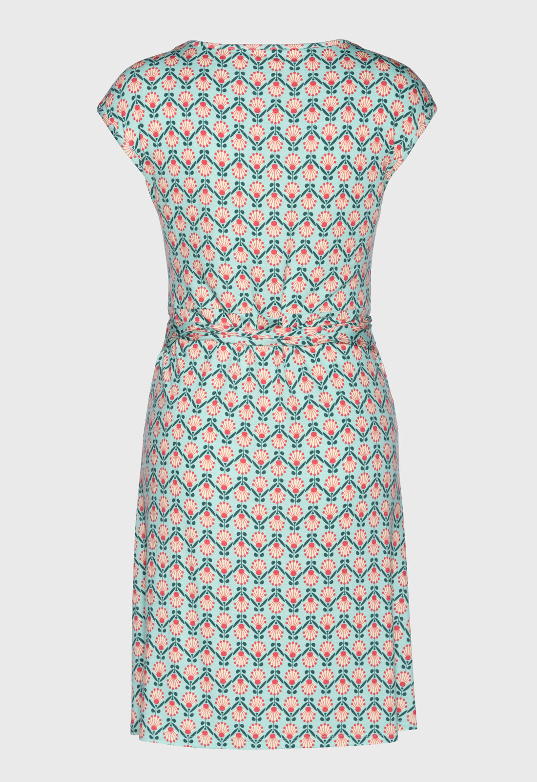 Dress with short capped sleeves - S25Dress-V8