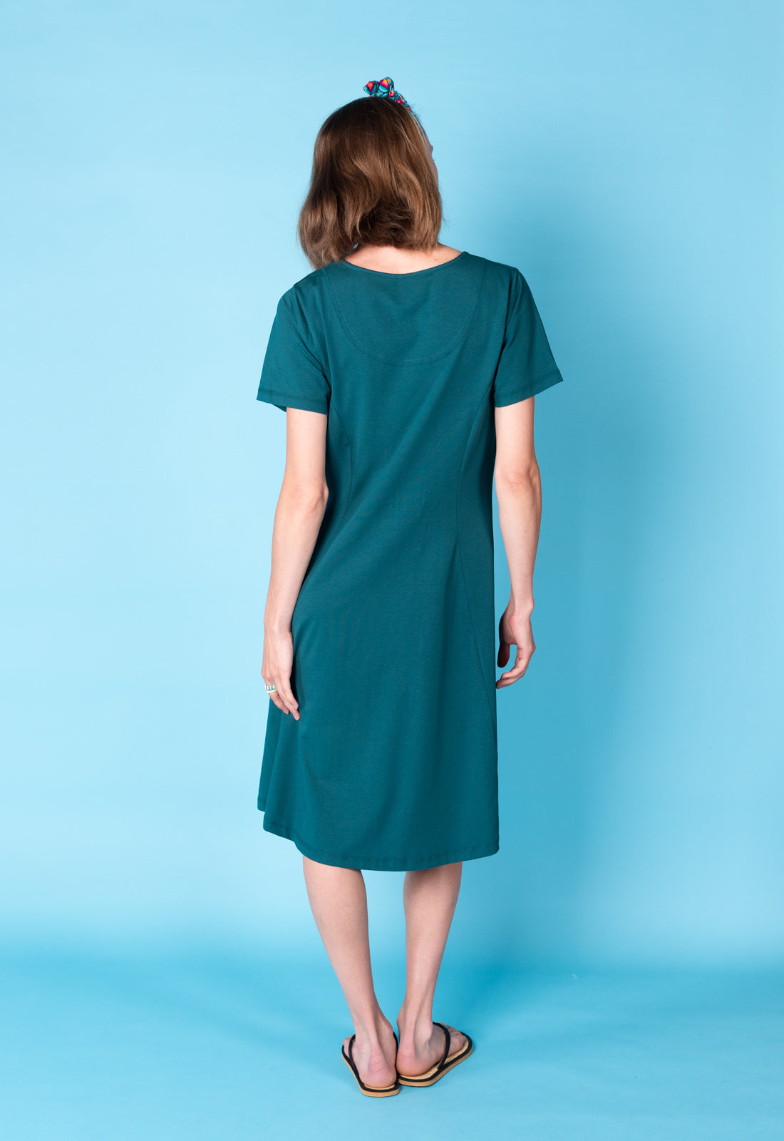 Kurzarm-Kleid mit Prinzess-Nähten - S25Dress-G3