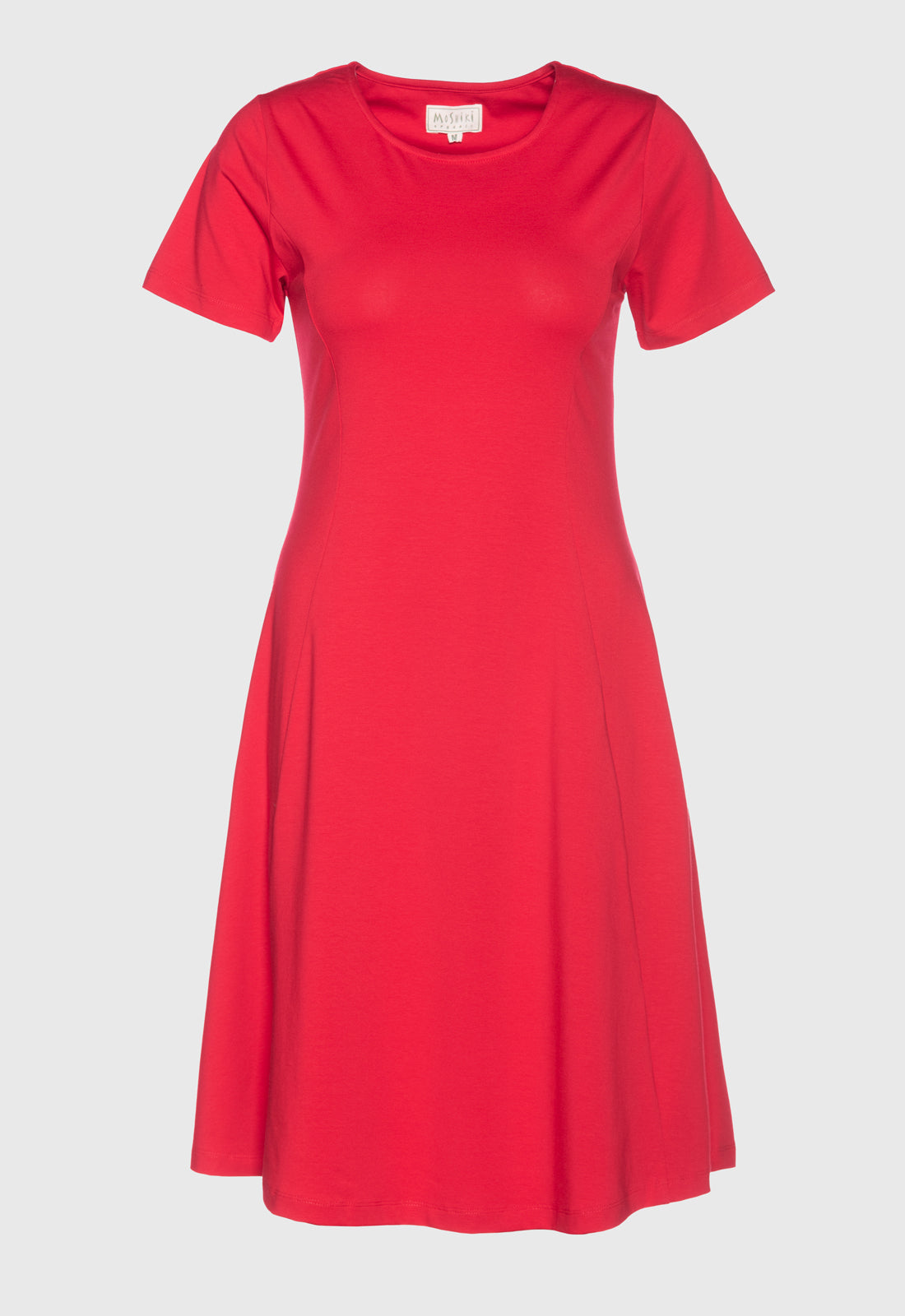 Short-sleeved dress with princess seams - S25Dress-G3