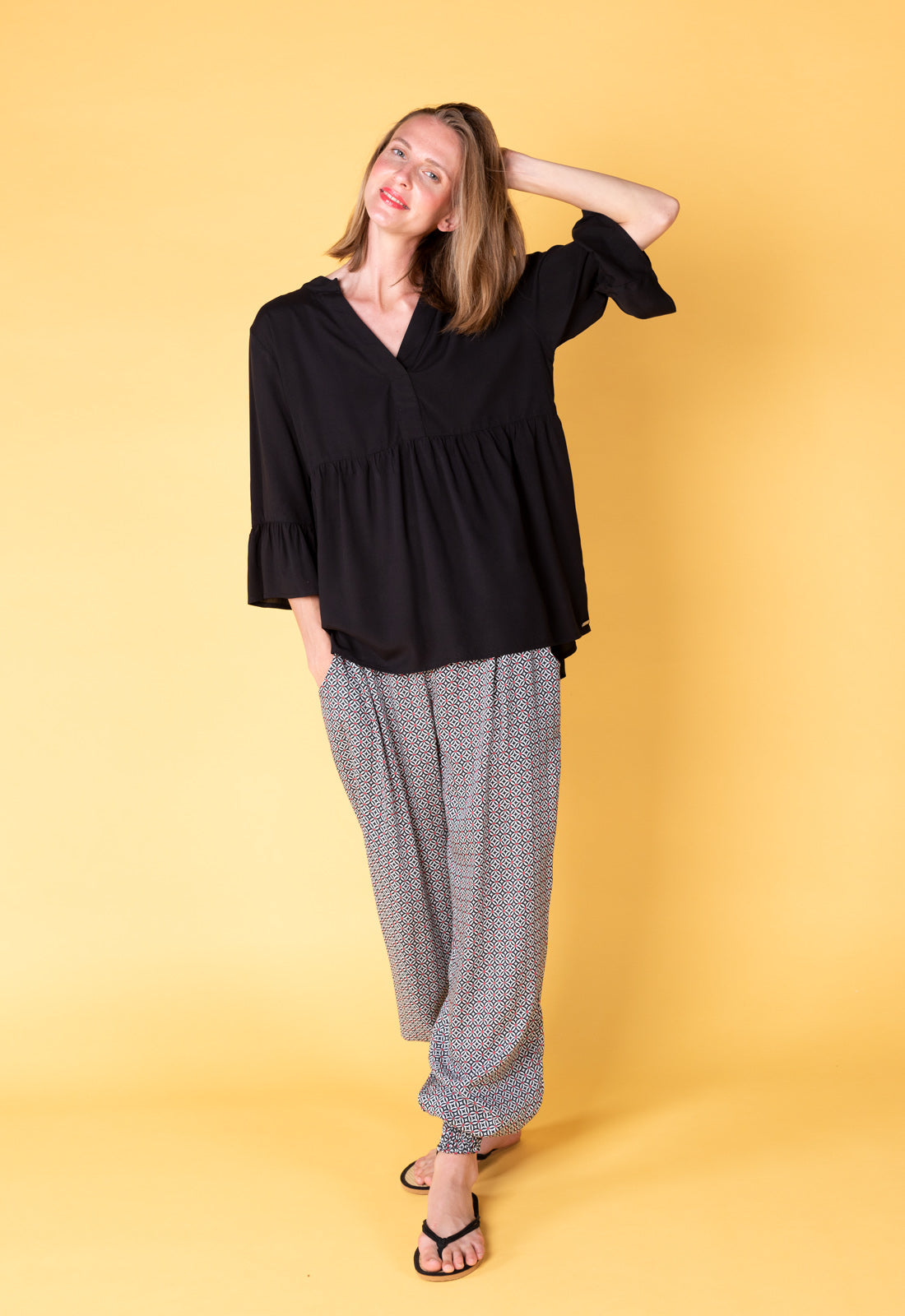 Lange weich fließende Hose - S25Pants-R1