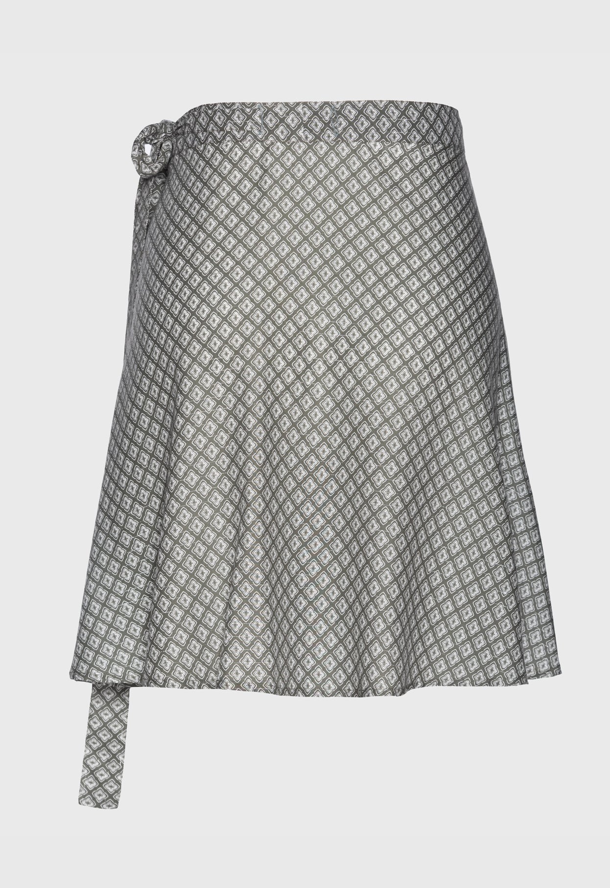 Wrap skirt with wide tie band - S25RSK-100
