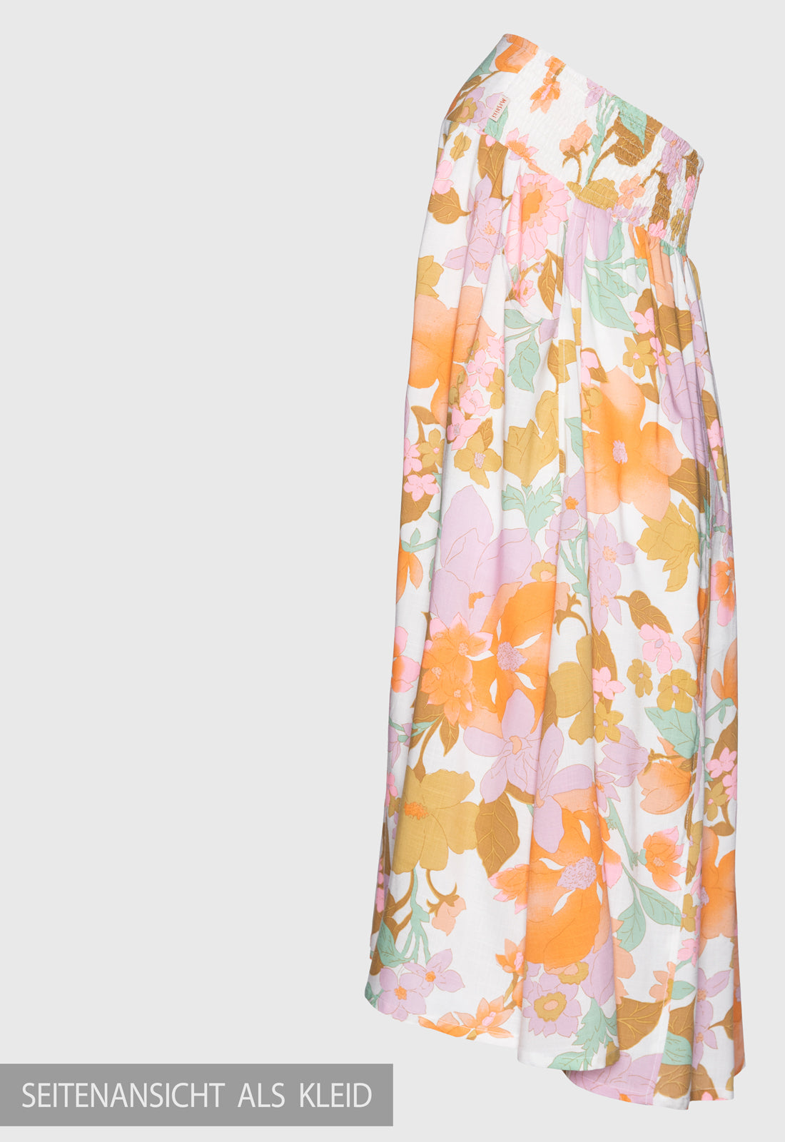 Langer ausgestellter Rock mit gesmoktem Bund - S25Sheera Maxi Skirt