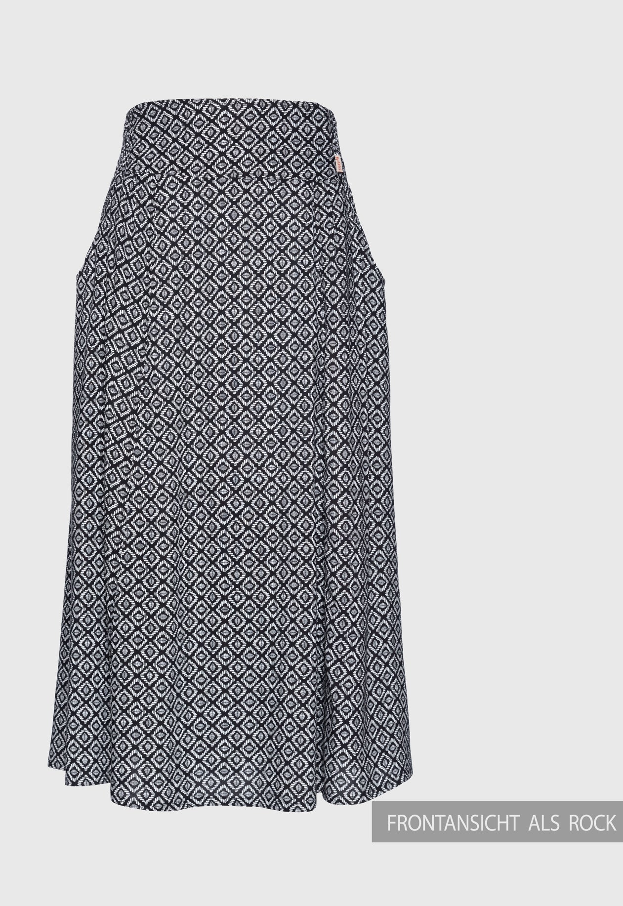Langer ausgestellter Rock mit gesmoktem Bund - S25Sheera Maxi Skirt