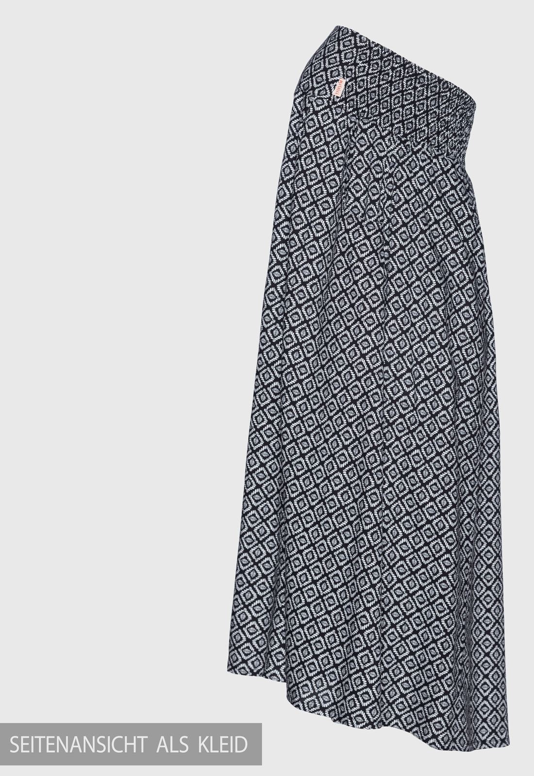 Langer ausgestellter Rock mit gesmoktem Bund - S25Sheera Maxi Skirt