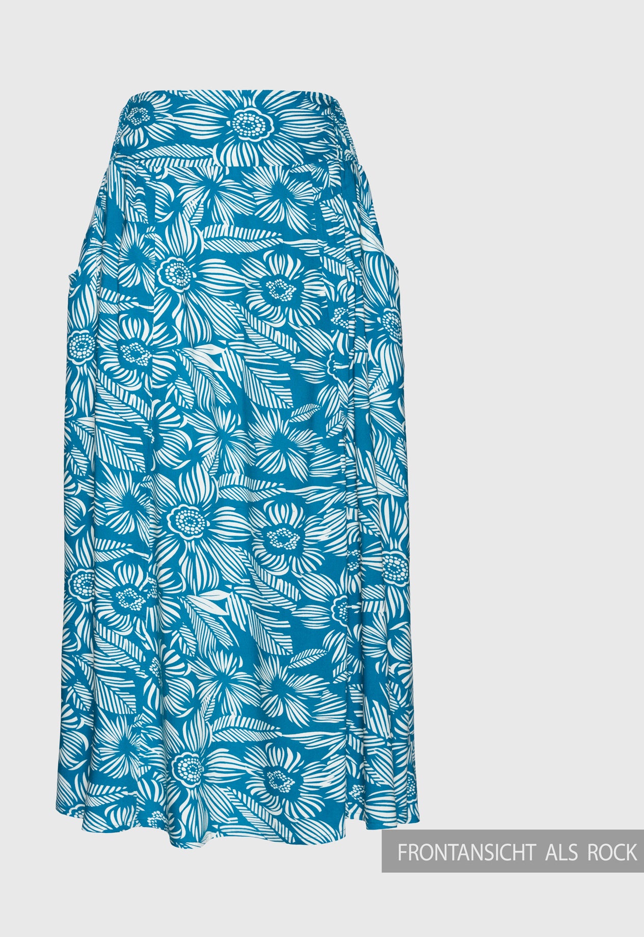 Langer ausgestellter Rock mit gesmoktem Bund - S25Sheera Maxi Skirt