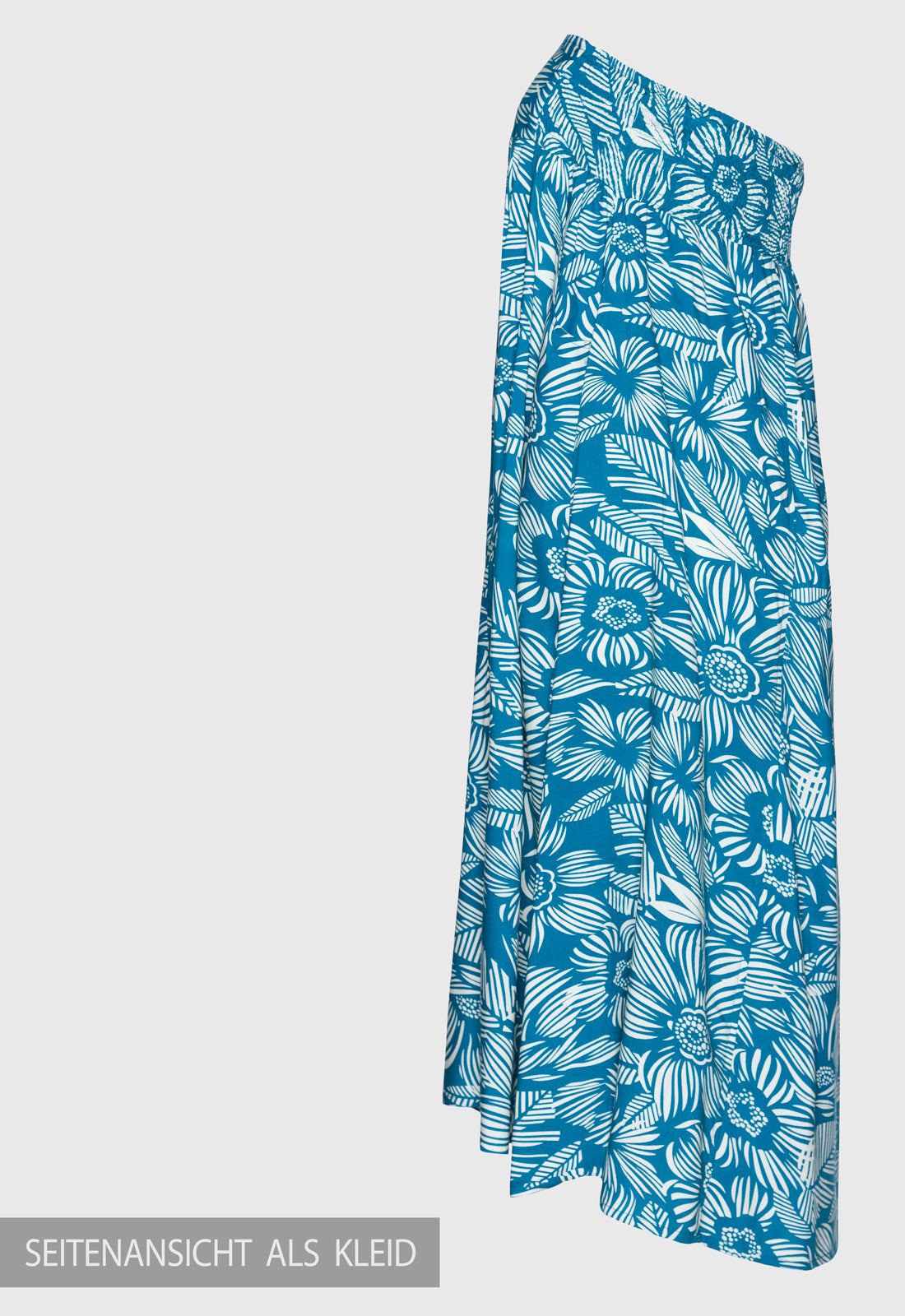Langer ausgestellter Rock mit gesmoktem Bund - S25Sheera Maxi Skirt