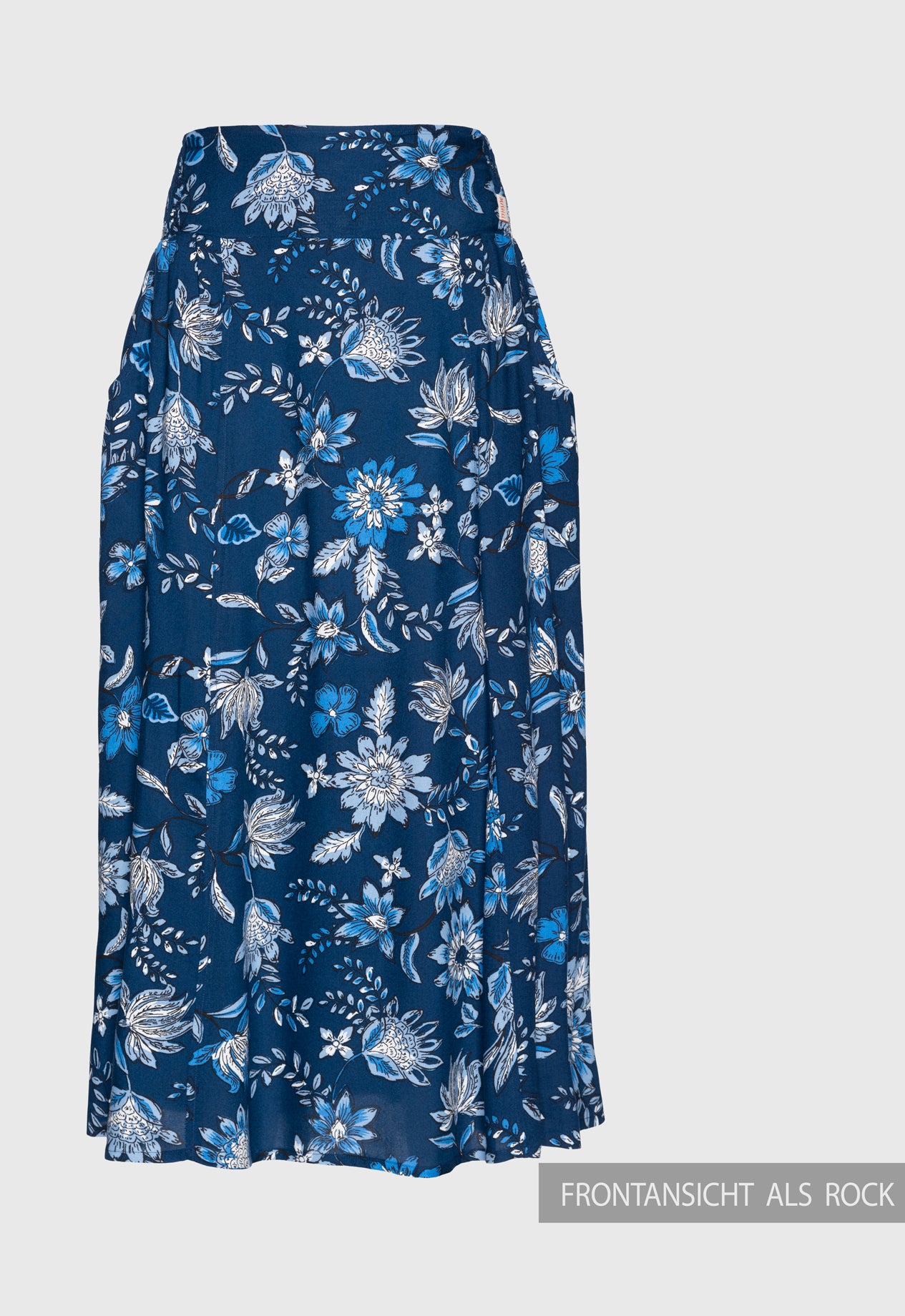 Langer ausgestellter Rock mit gesmoktem Bund - S25Sheera Maxi Skirt
