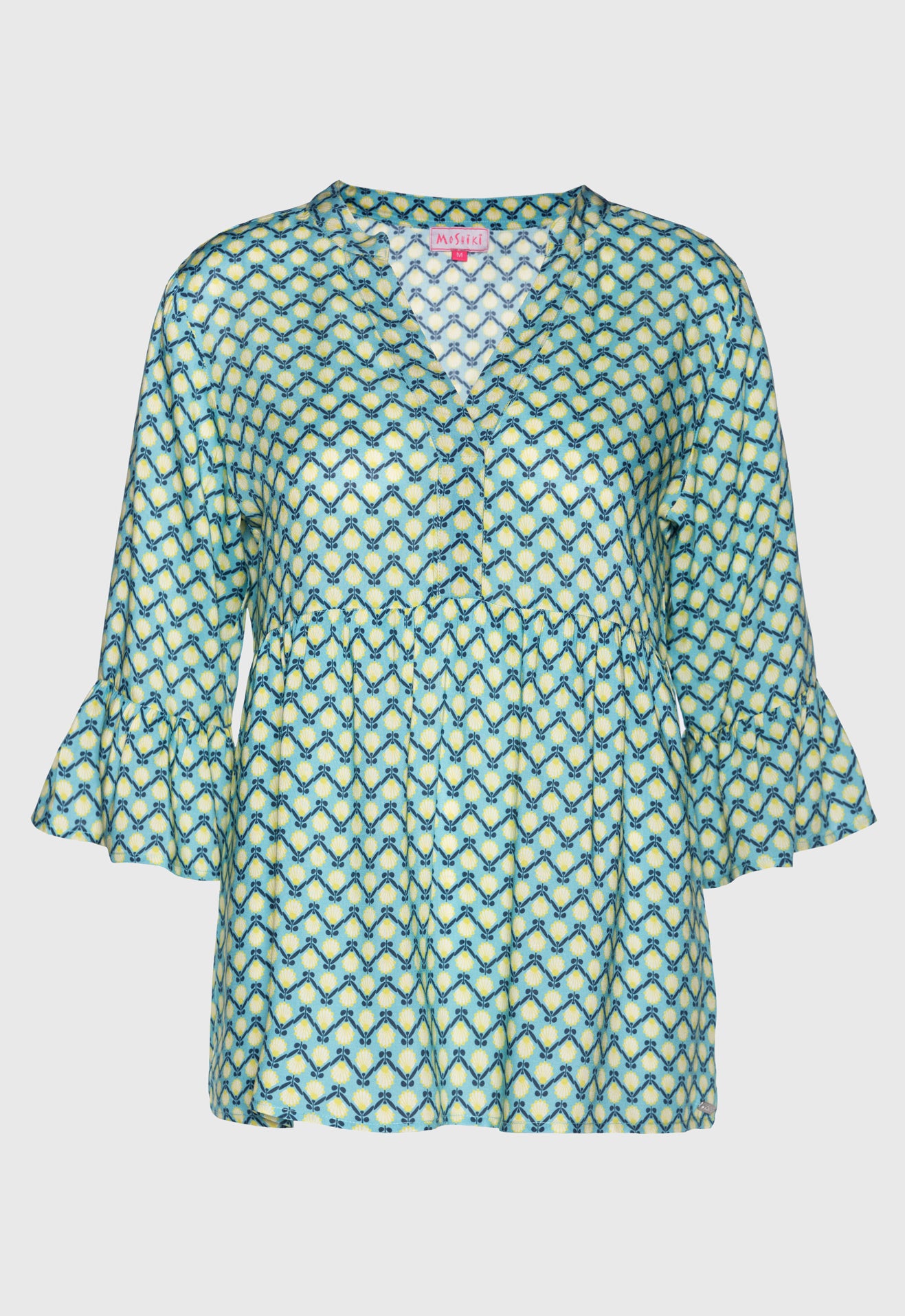 Kurze Tunika mit tiefem V-Ausschnitt - S25Top-R4