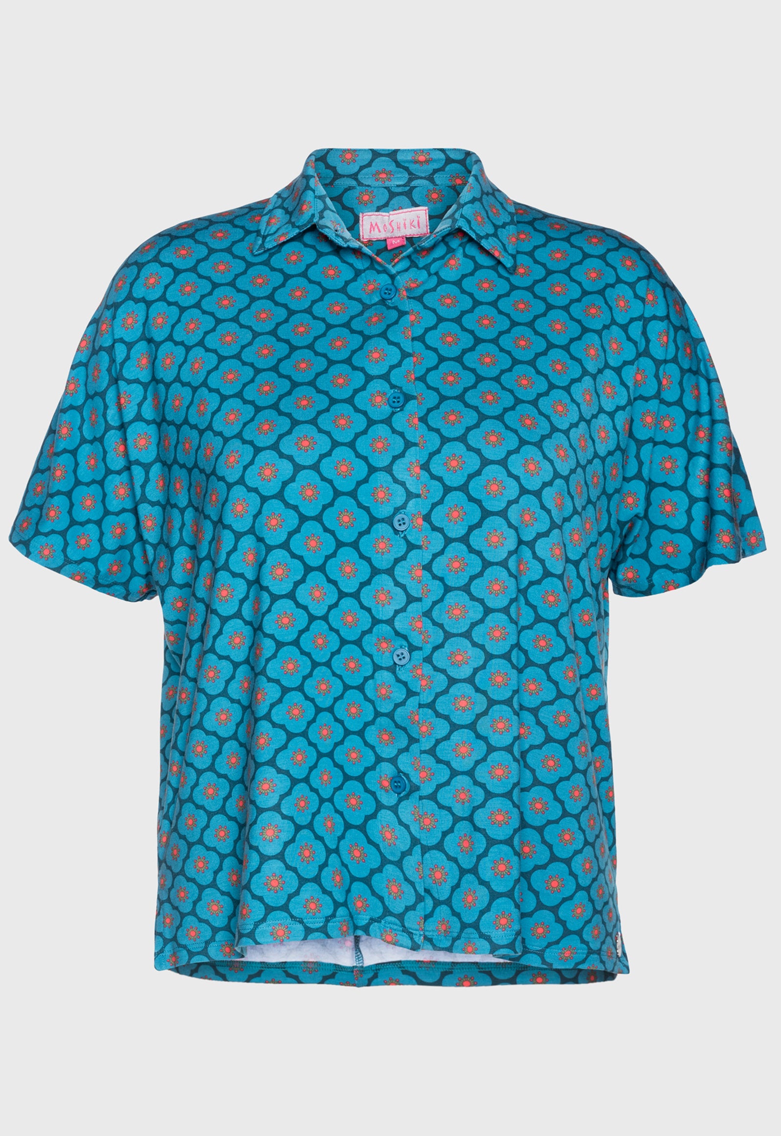 S26Blouse-V1 – Bluse mit Hemdkragen und Knopfleiste