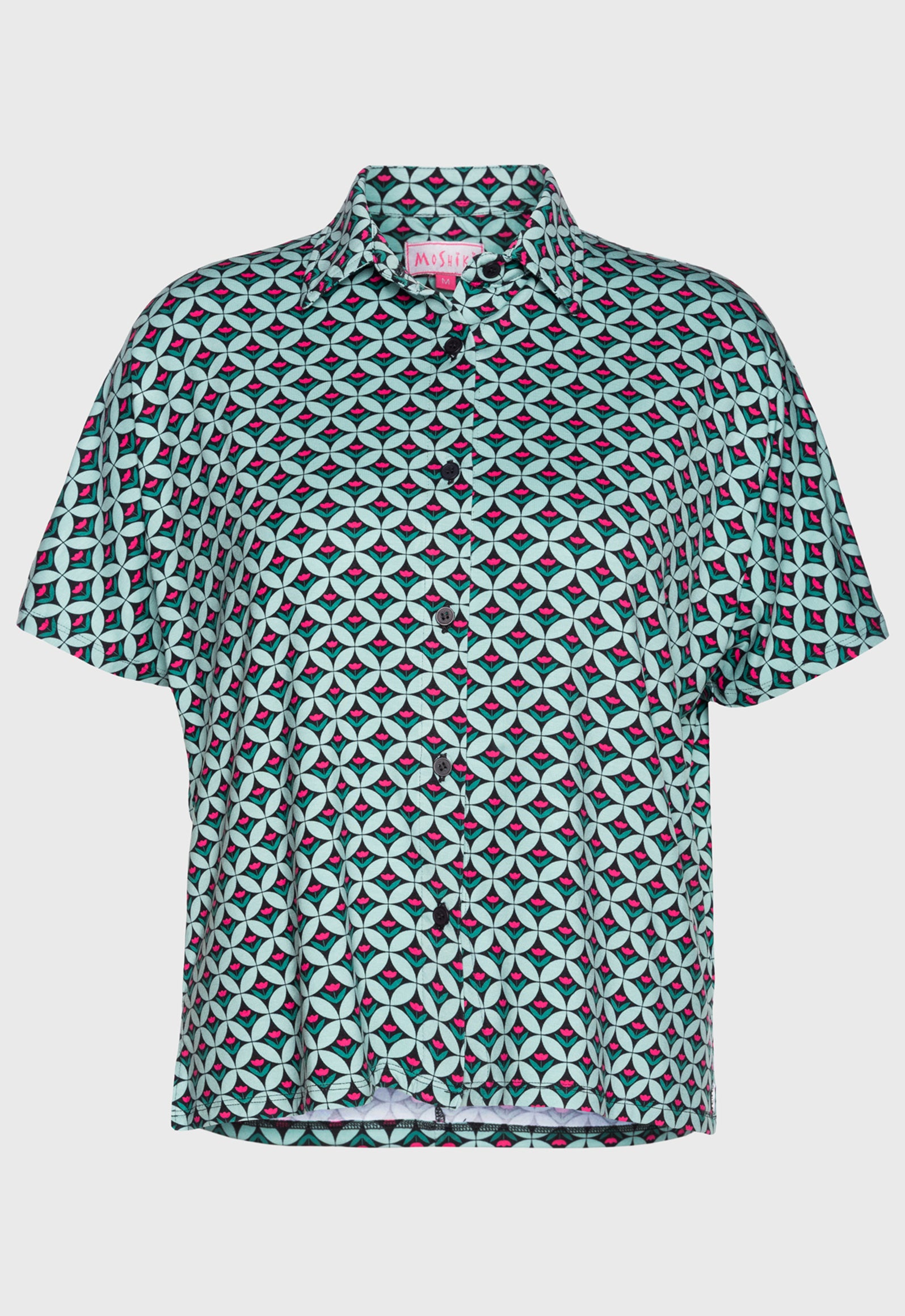 S26Blouse-V1 – Bluse mit Hemdkragen und Knopfleiste