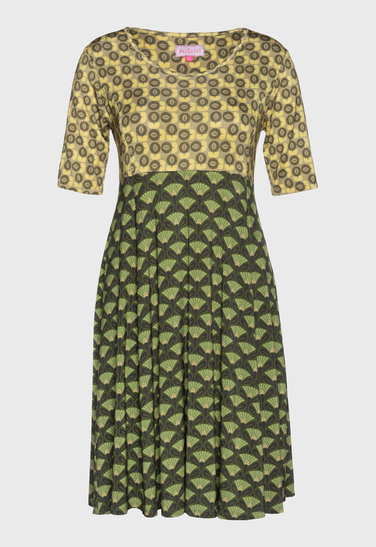 S26Candy Dress – Figurbetontes Viskosekleid mit Print-Mix