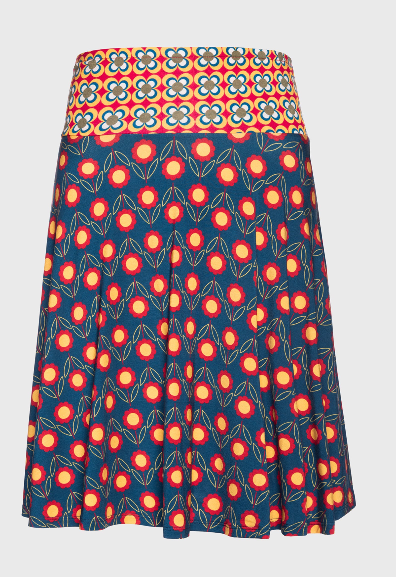 S26Candy Skirt – Schwingender Viskoserock mit Print-Mix