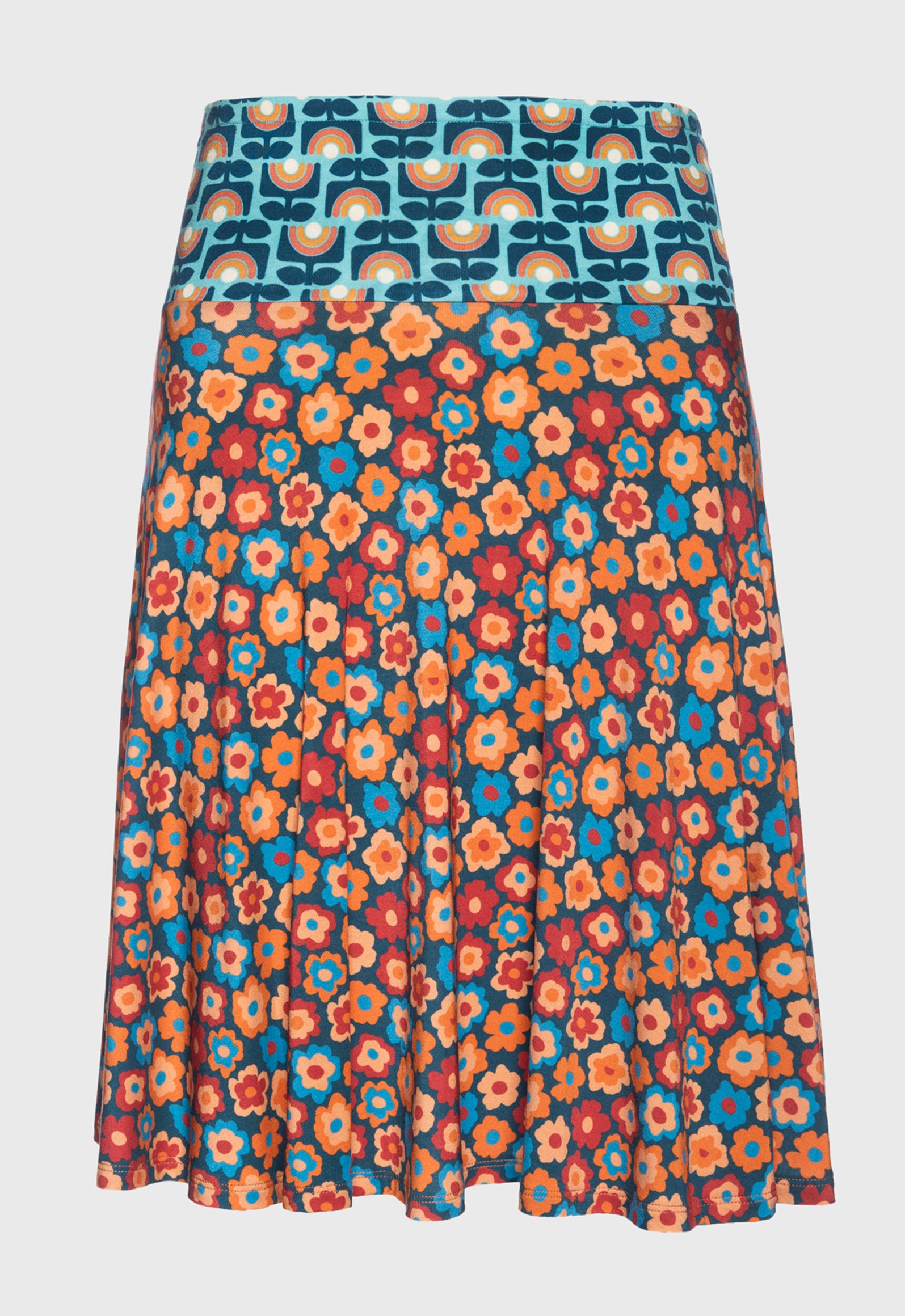 S26Candy Skirt – Schwingender Viskoserock mit Print-Mix