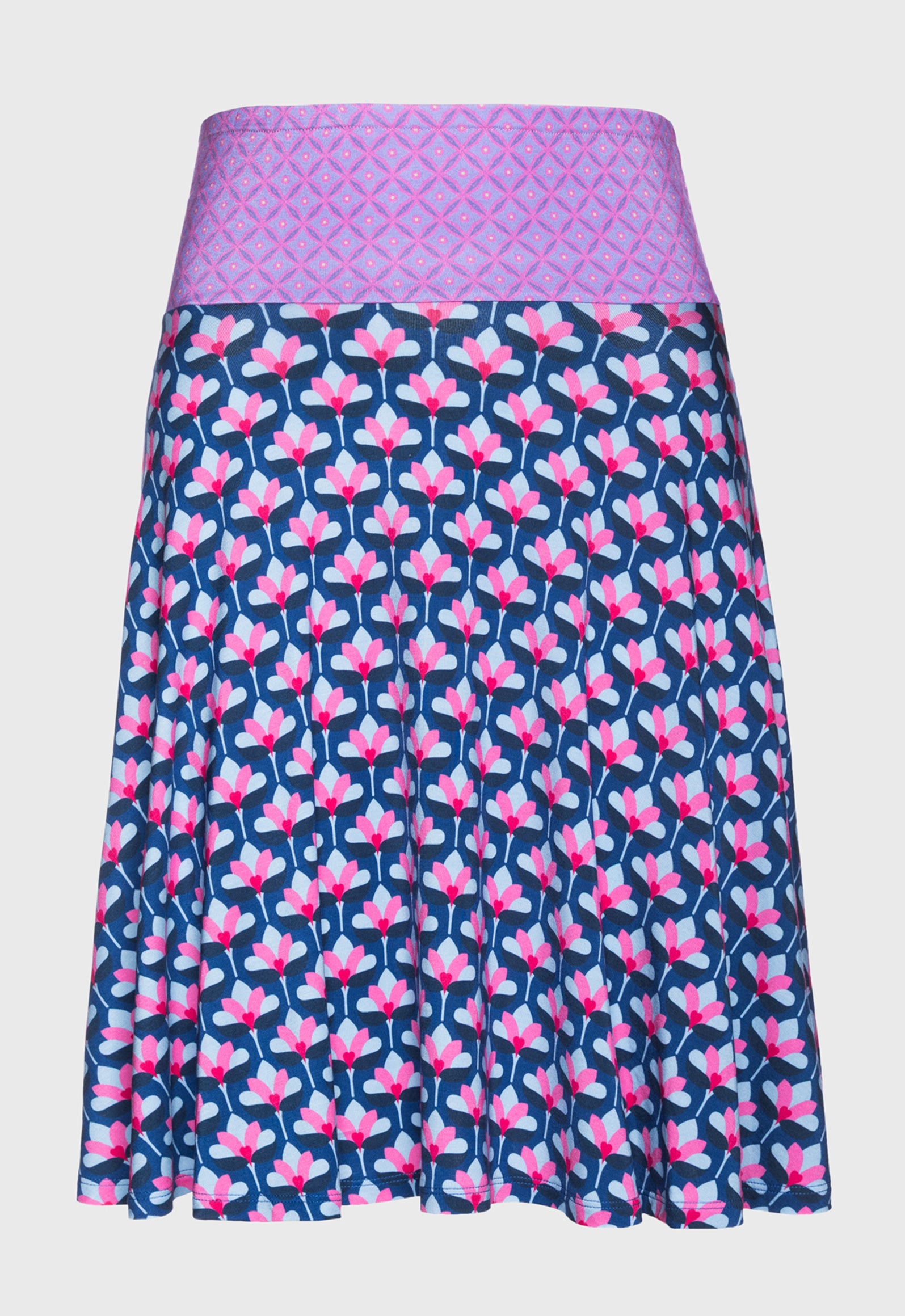 S26Candy Skirt – Schwingender Viskoserock mit Print-Mix