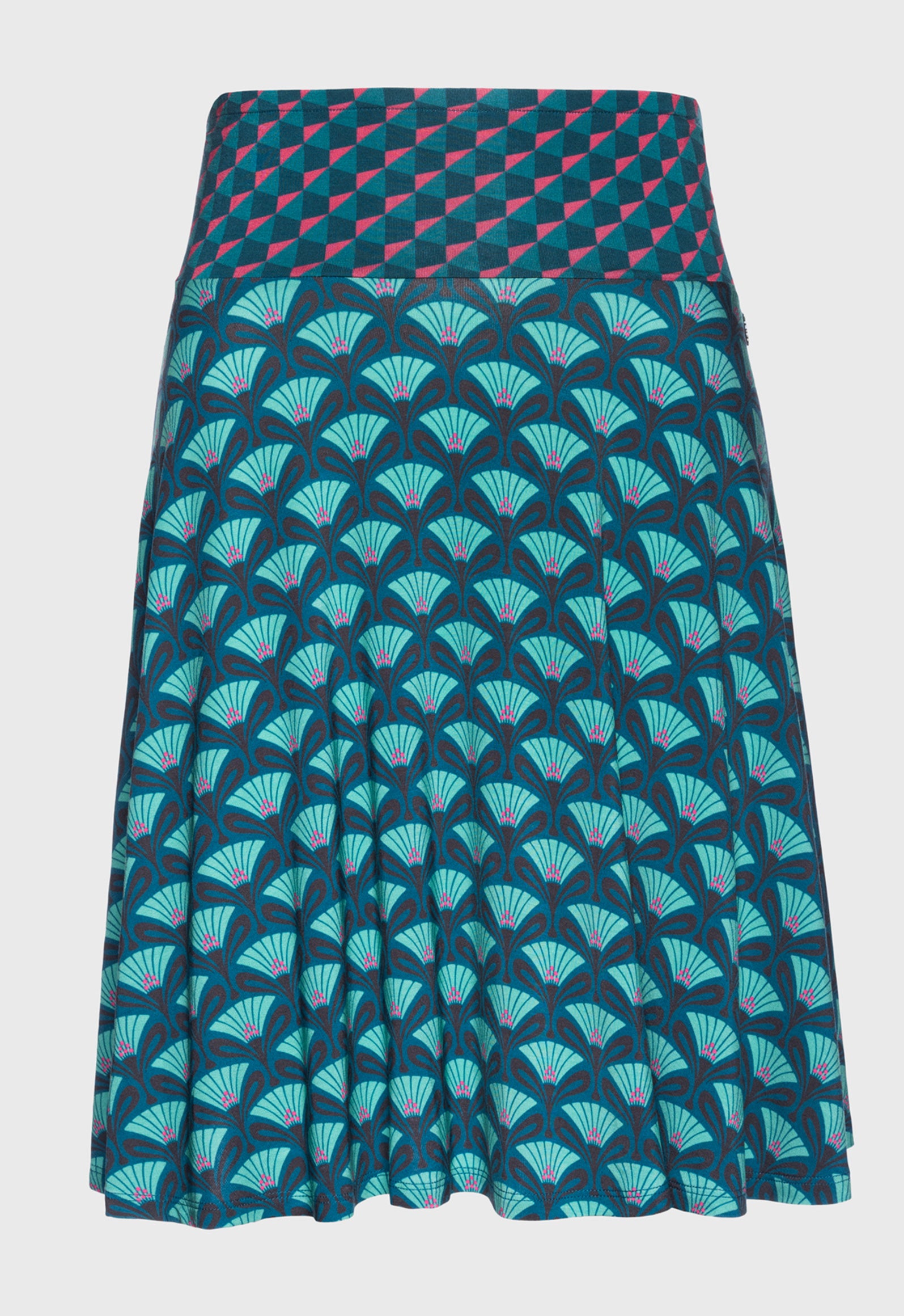 S26Candy Skirt – Schwingender Viskoserock mit Print-Mix