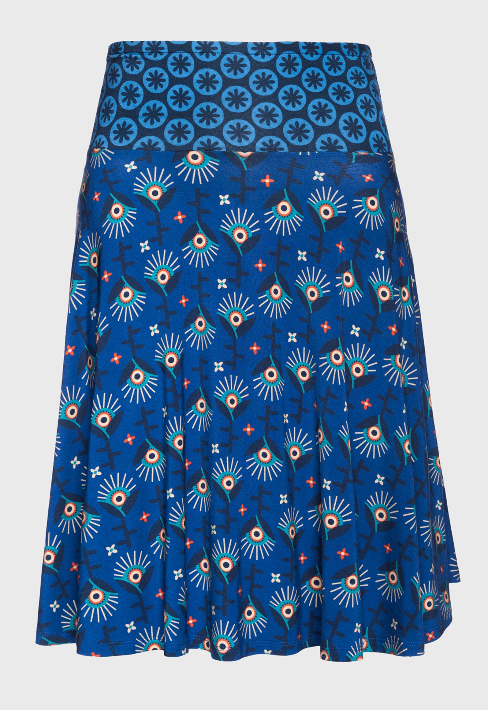S26Candy Skirt – Schwingender Viskoserock mit Print-Mix