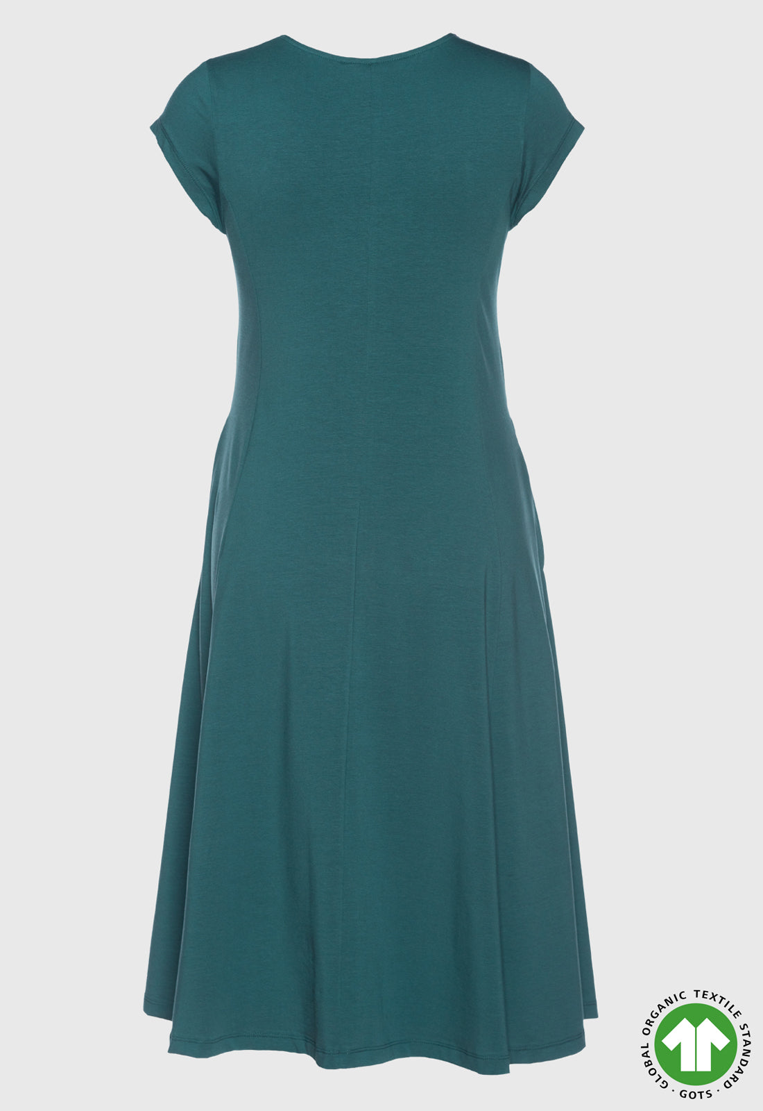 S26Dress-G1 – Langes Bio-Baumwollkleid mit schwingendem Rock