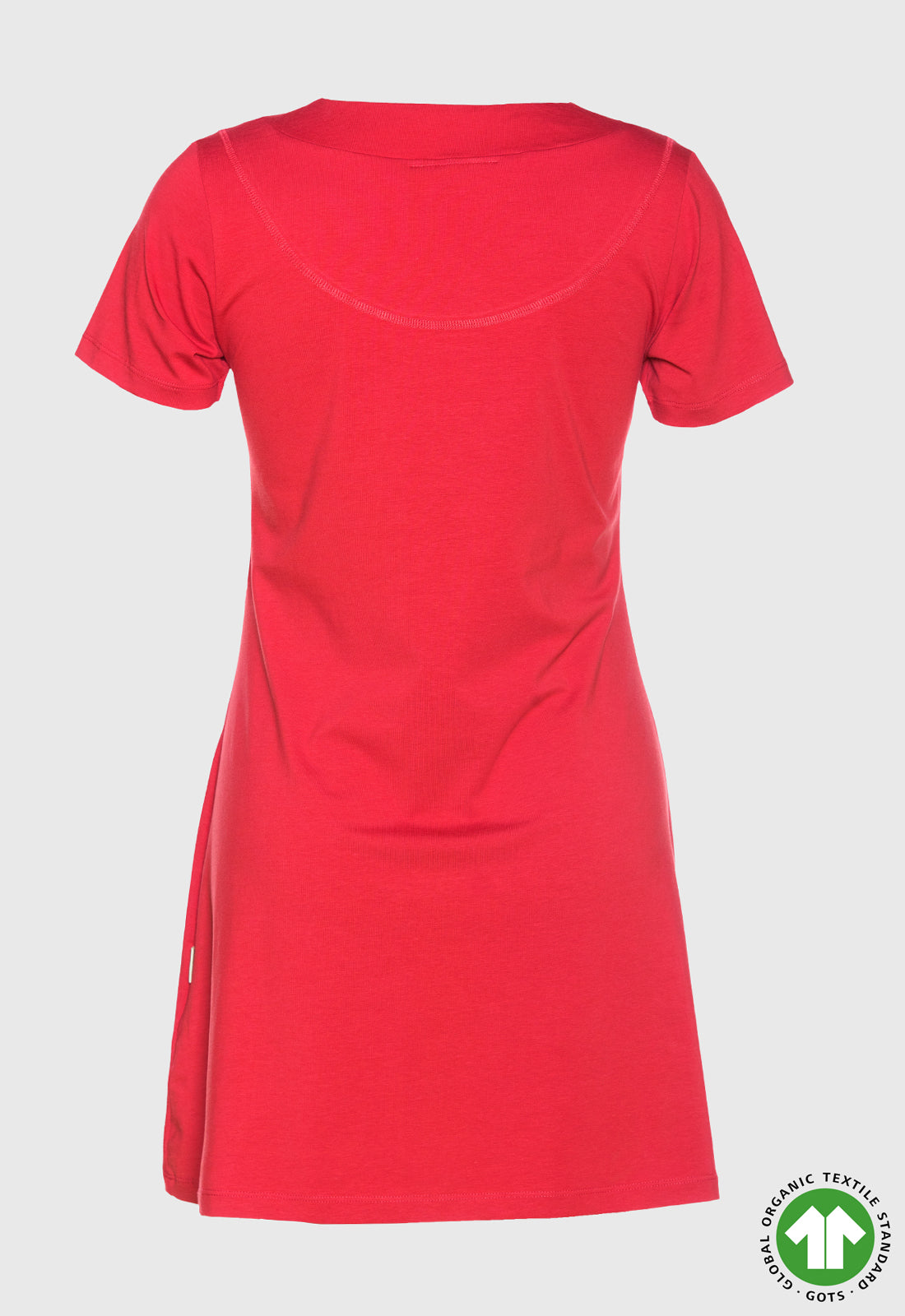 S26Dress-G2 – Feminines Bio-Baumwoll-Minikleid mit Falte