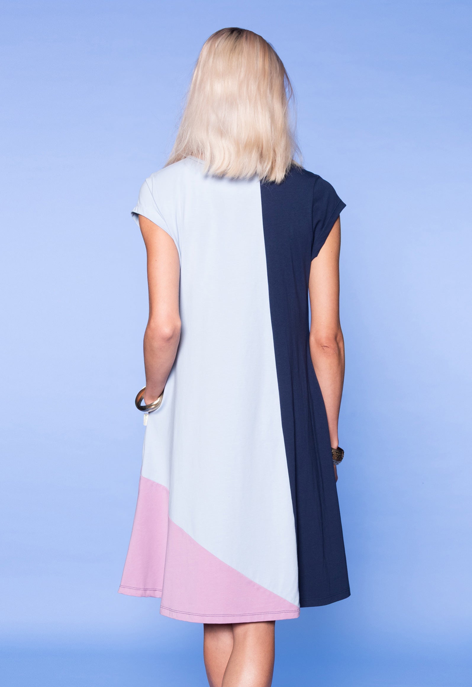 S26Dress-G5 – GOTS Bio-Baumwollkleid im Patchwork-Design