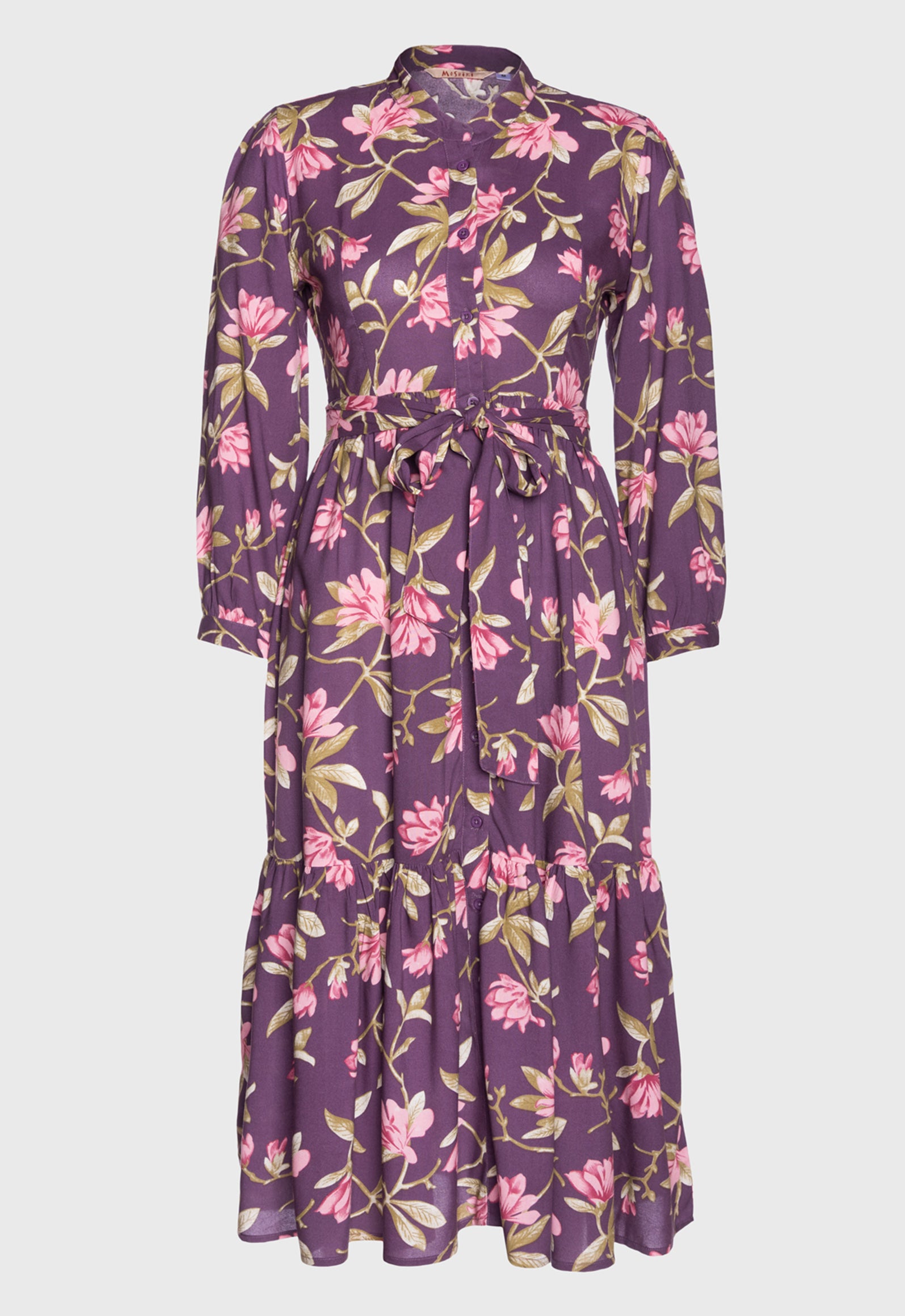 S26Dress-PR3 – Feminines Kleid mit Gürtel aus 100 % Upcycled Rayon