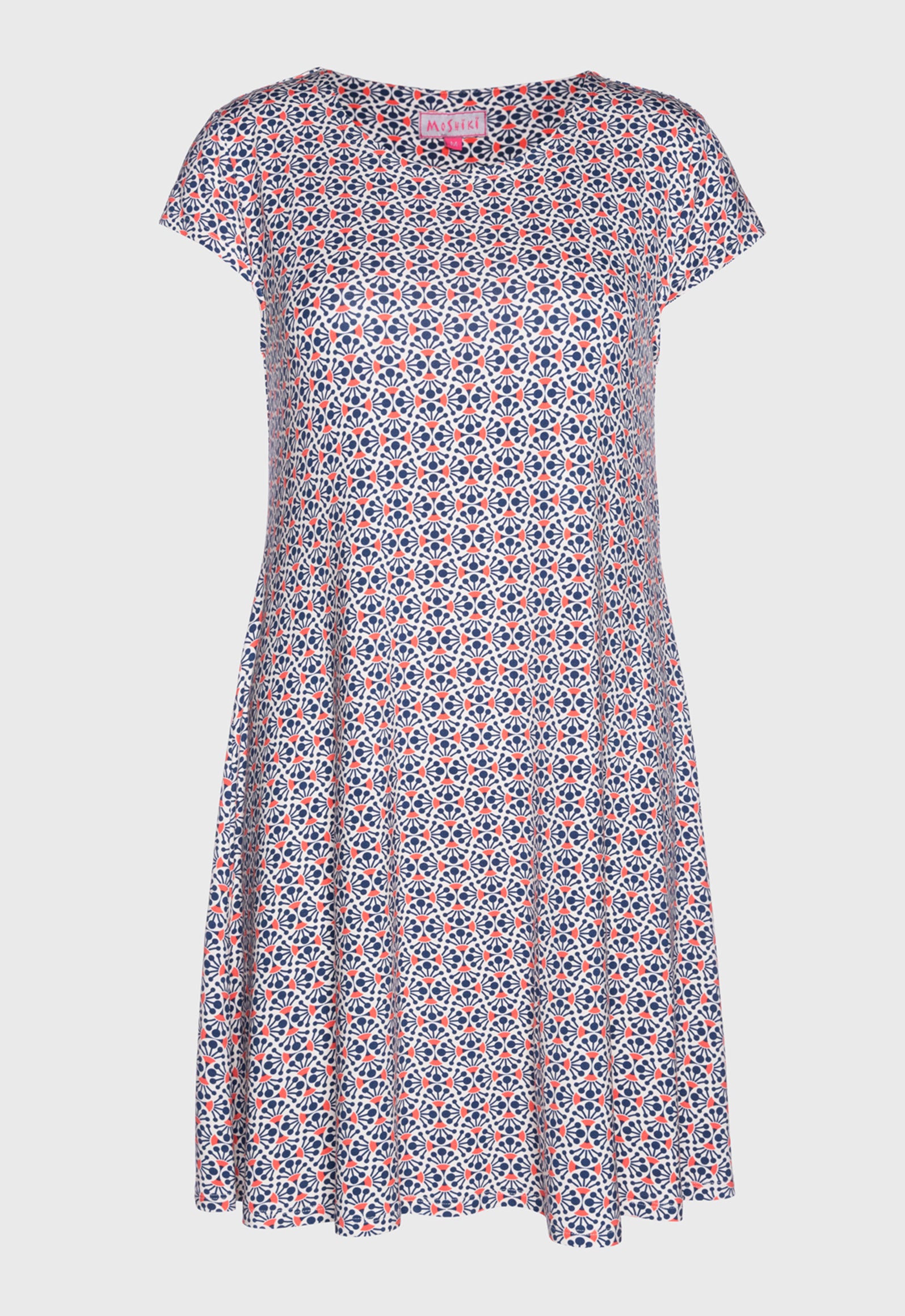 S26Dress-V2 – Kurzarmkleid mit Rundhalsausschnitt und Flügelärmeln