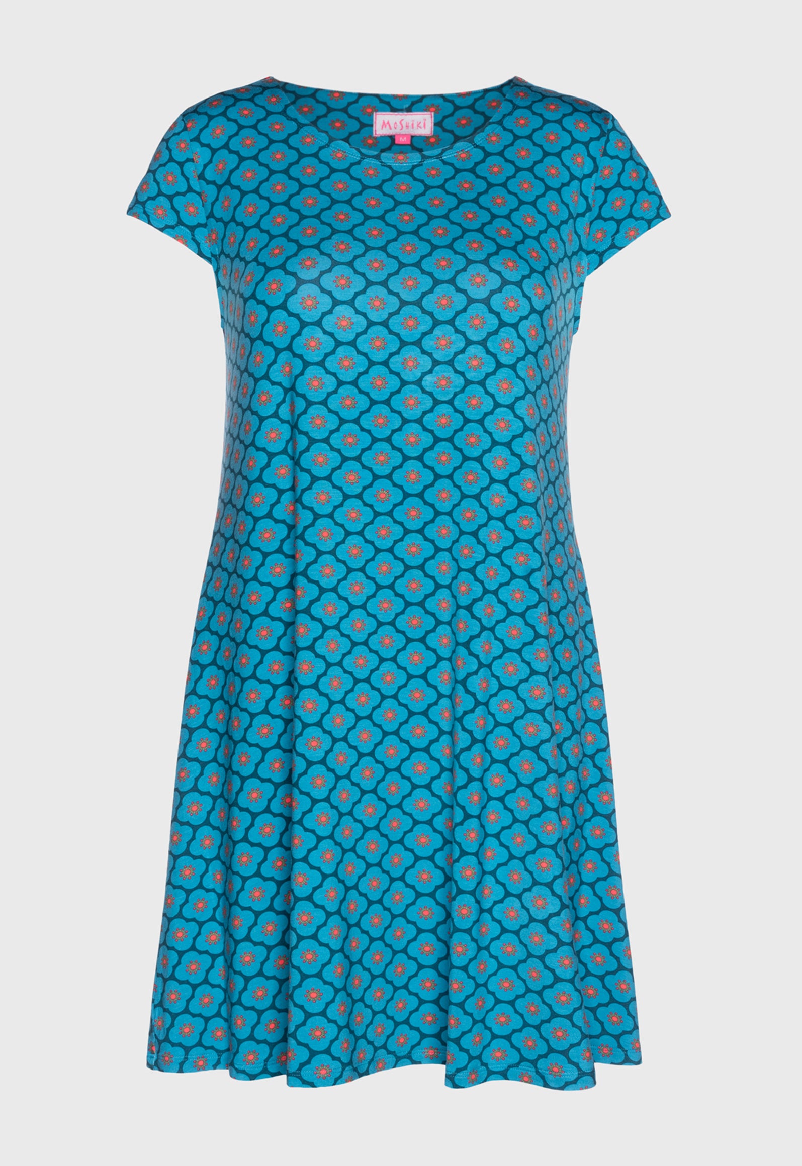 S26Dress-V2 – Kurzarmkleid mit Rundhalsausschnitt und Flügelärmeln