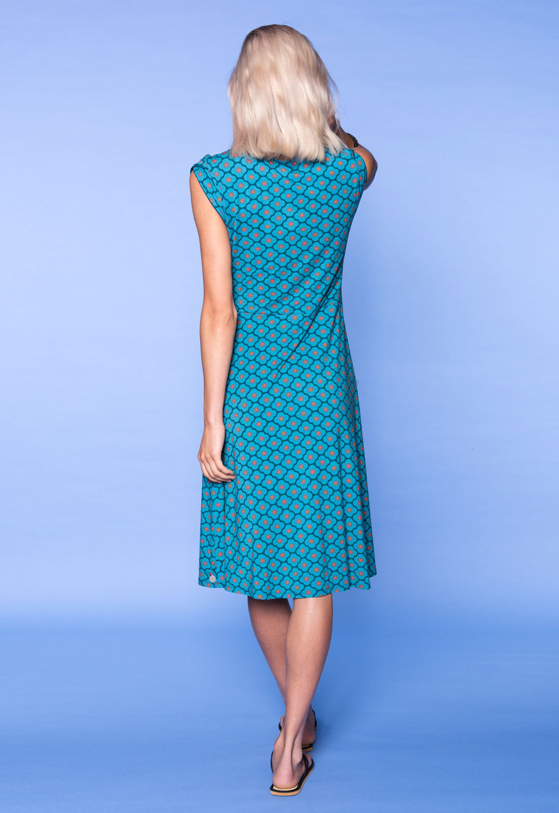 S26Dress-V4 – Kleid in Wickel-Optik mit V-Ausschnitt