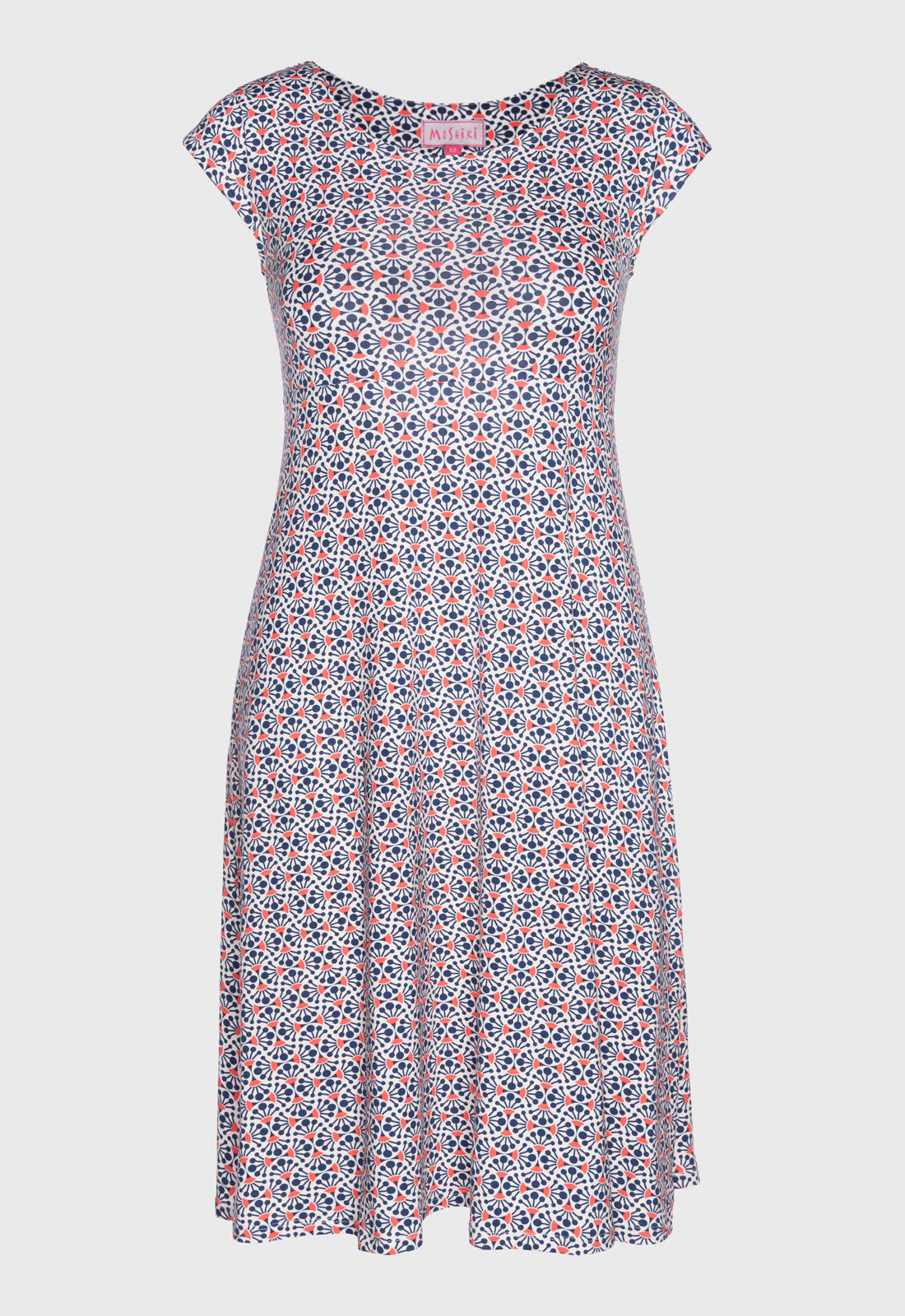 S26Dress-V8 – Kleid mit Cap-Sleeves und schwingendem Rock