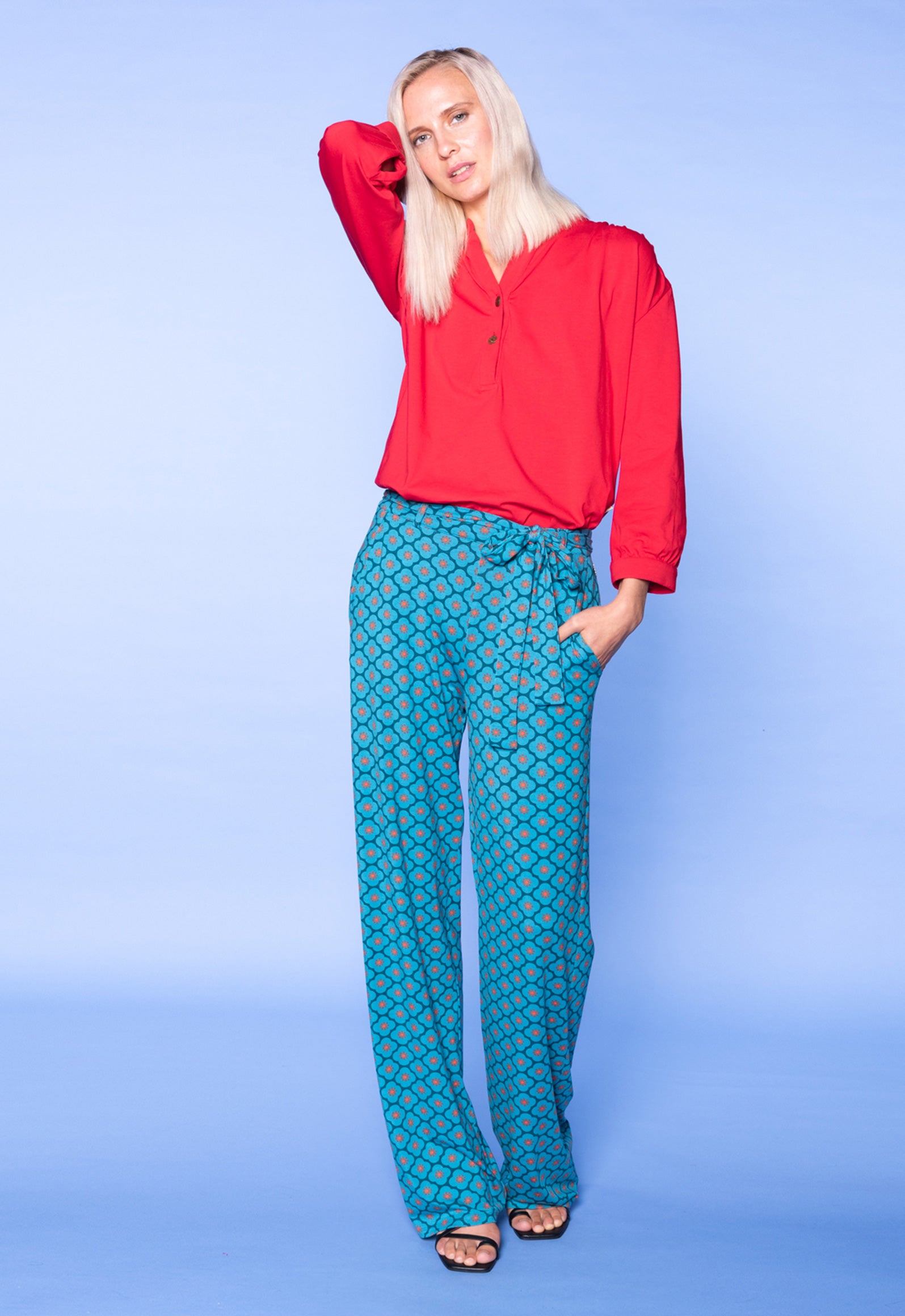 S26Pants-V1 – Bequeme Viskosehose mit Bindegürtel