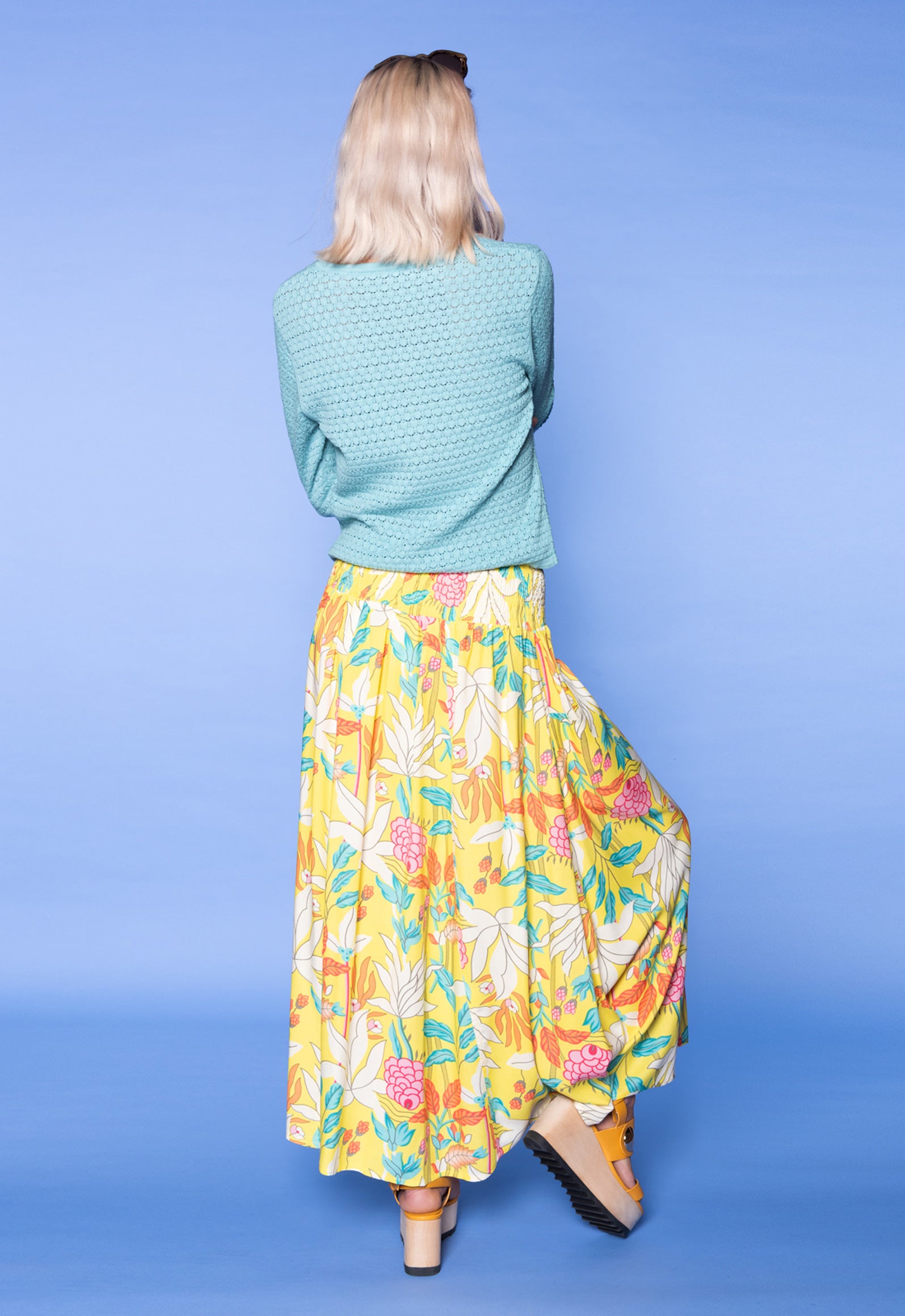 S26Sheera Maxi – Langer weiter Rock aus Upcycled Rayon