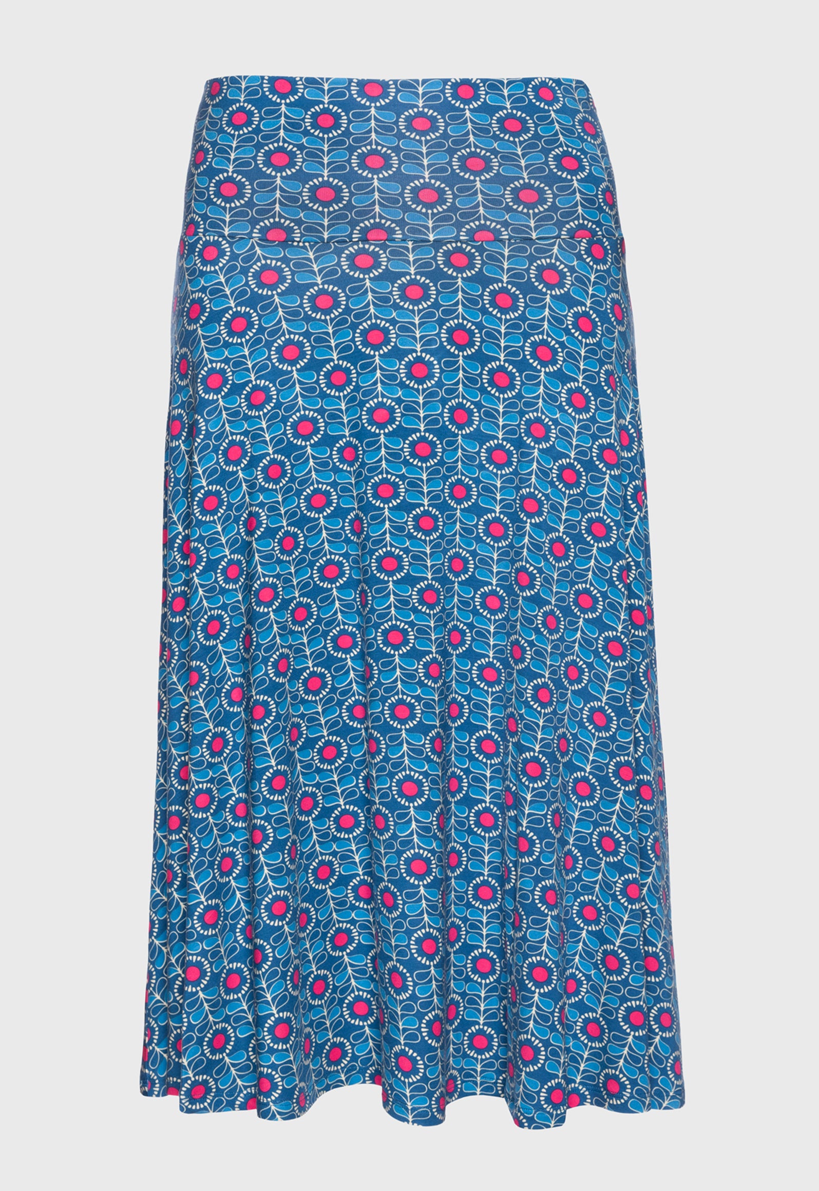 S26Skirt-V2 – Weitschwingender Rock mit breitem Bund (Midilänge)