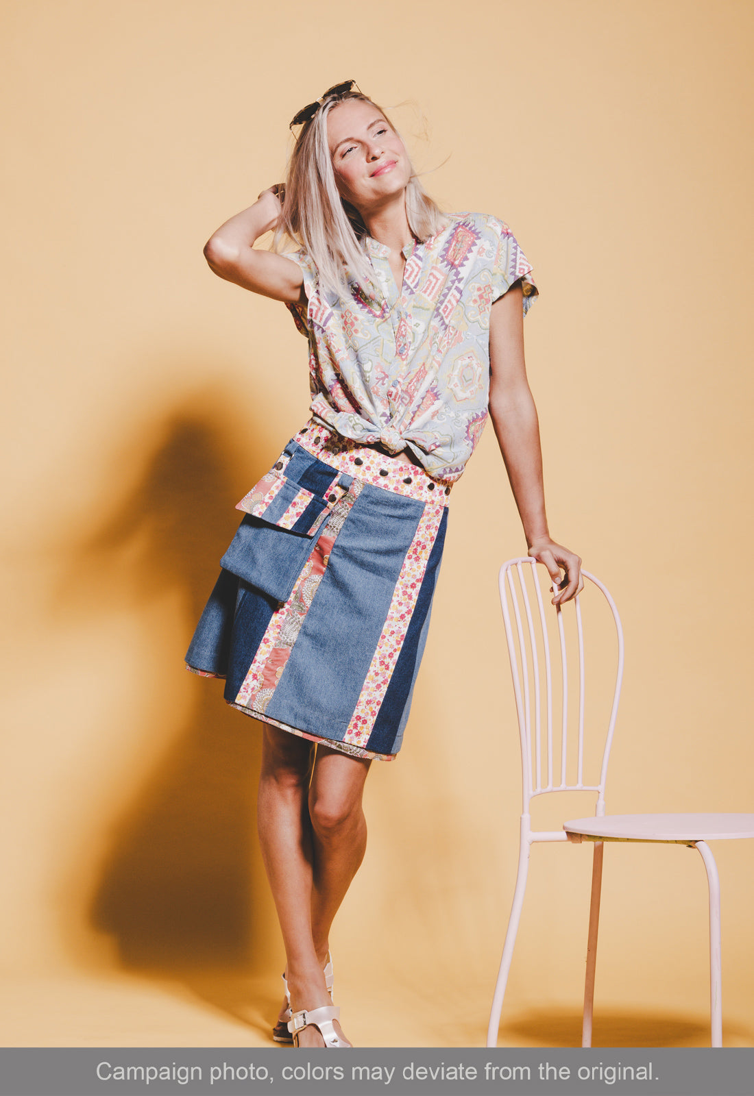 S26Top-PR3 – Figurnahes Hemd mit Flügelärmeln