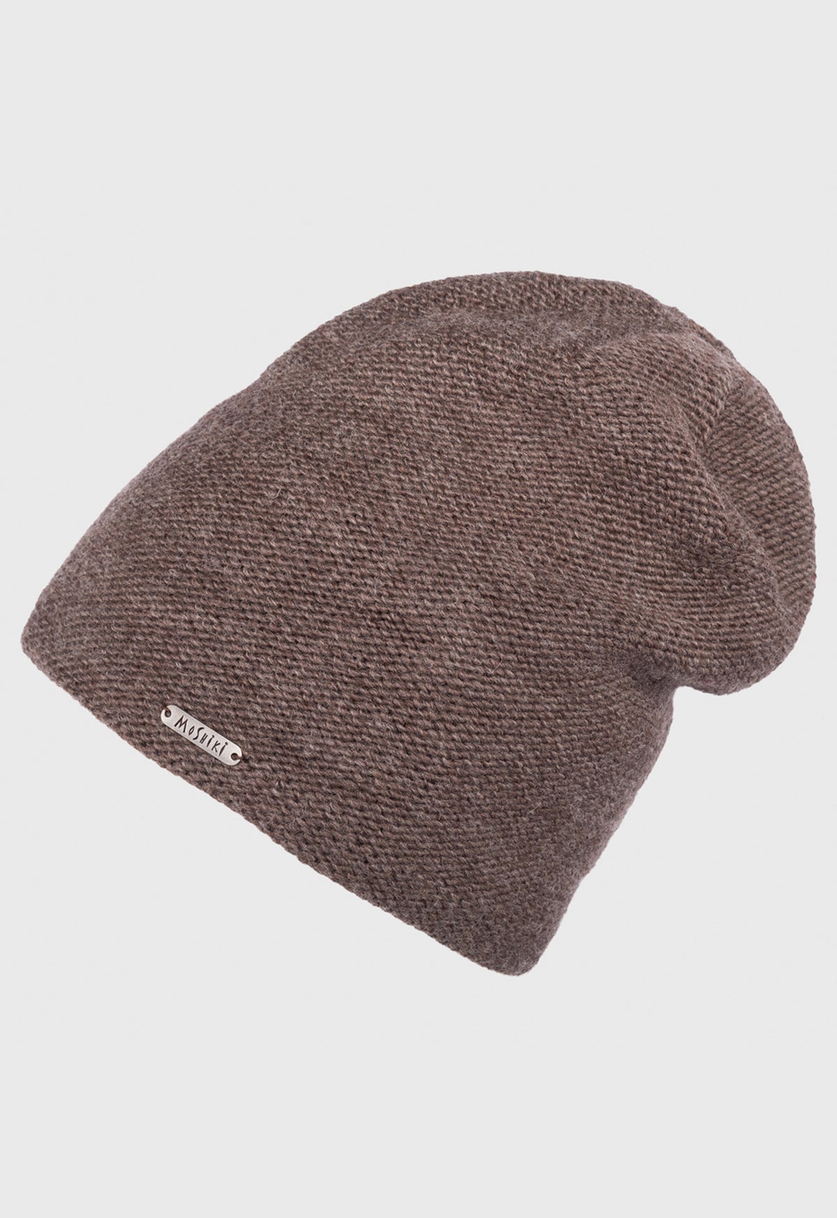 Sagar Beanie – Longbeanie aus Naturwolle in Linksstrick mit Bio-Fleece