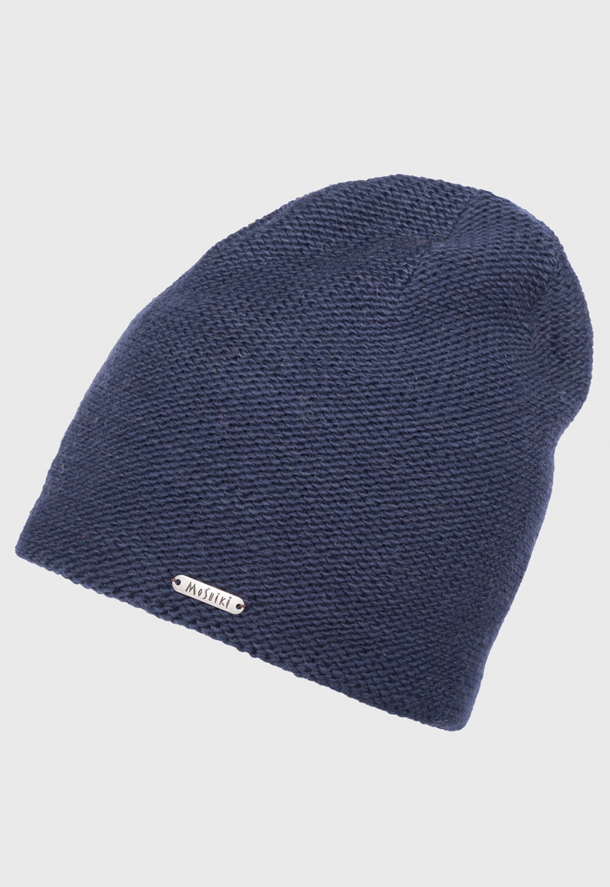 Sagar Beanie – Longbeanie aus Naturwolle in Linksstrick mit Bio-Fleece