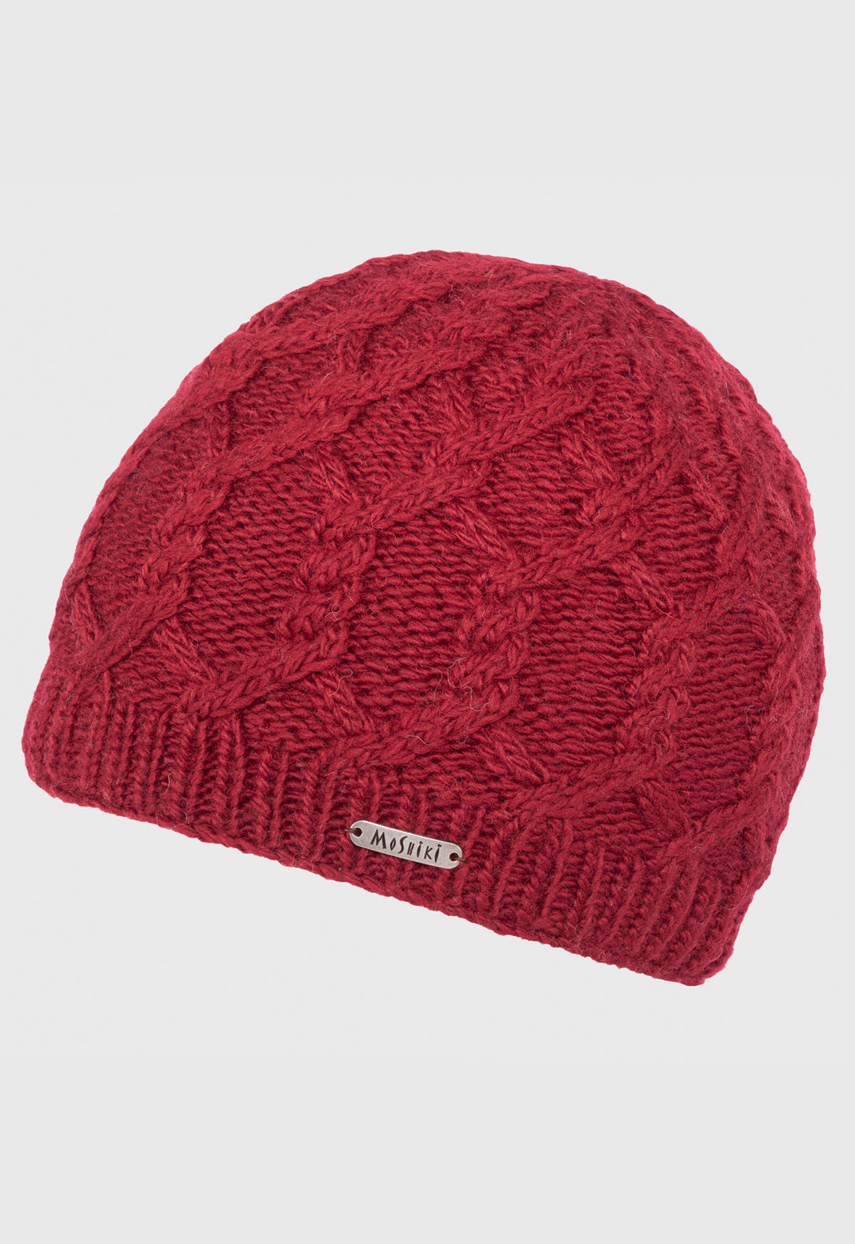 Umbin – handgemachte Cable-Beanie aus 100 % Naturwolle