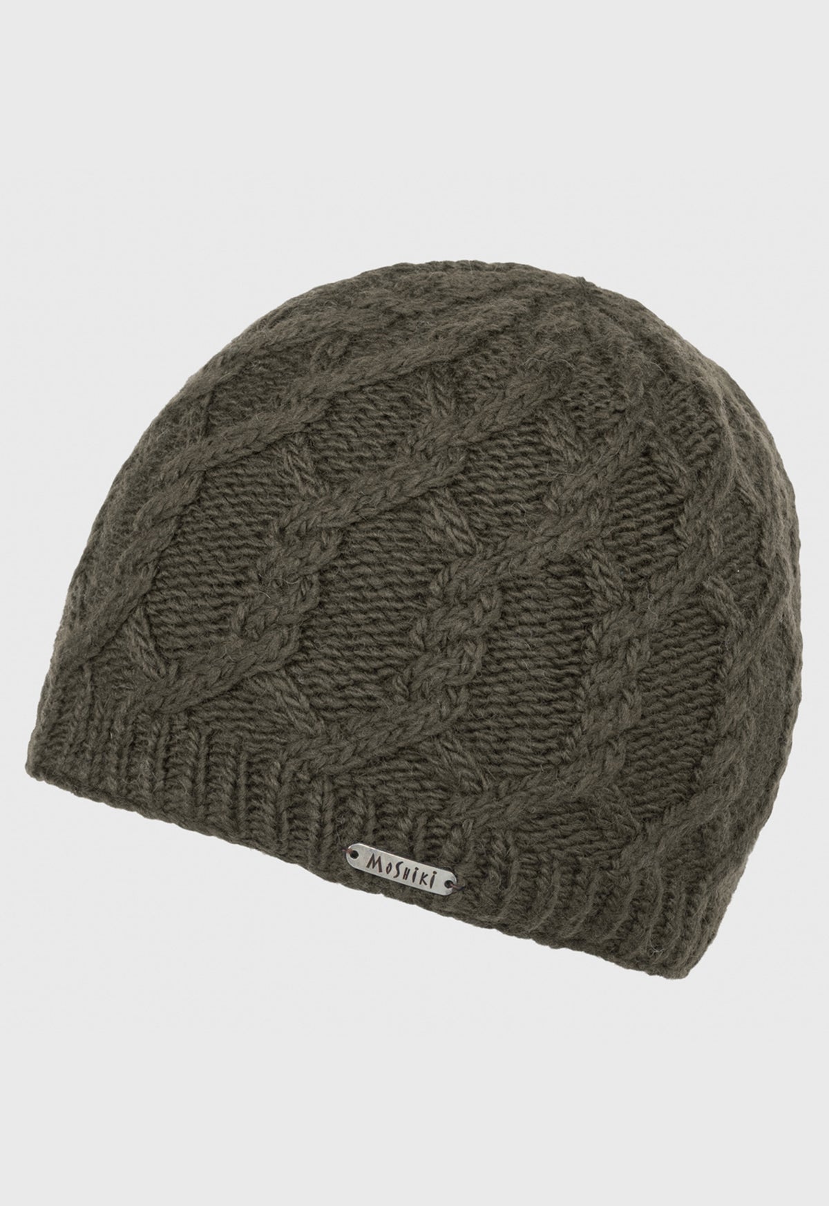Umbin – handgemachte Cable-Beanie aus 100 % Naturwolle