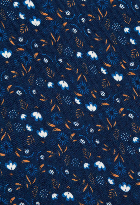 Kleid mit V-Ausschnitt, halblangen Ärmeln und Zierbändern - VD01W23