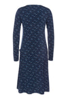 Langarmkleid mit Prinzessnaht und seitlichen Taschen - VD02W23