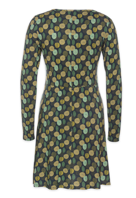 Locker geschnittenes Kleid mit ausgestelltem Rockteil - VD03W23