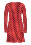 Kurzes Langarm-Kleid mit Kellerfalte - VD05W23