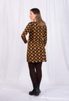 Kurzes Langarm-Kleid mit Kellerfalte - VD05W23