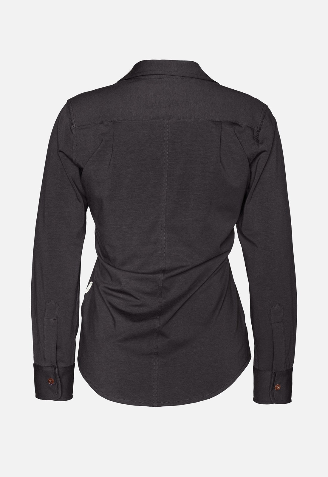 W25Blouse-G1 – Klassische Jerseybluse mit Knopfleiste – GOTS-zertifiziert