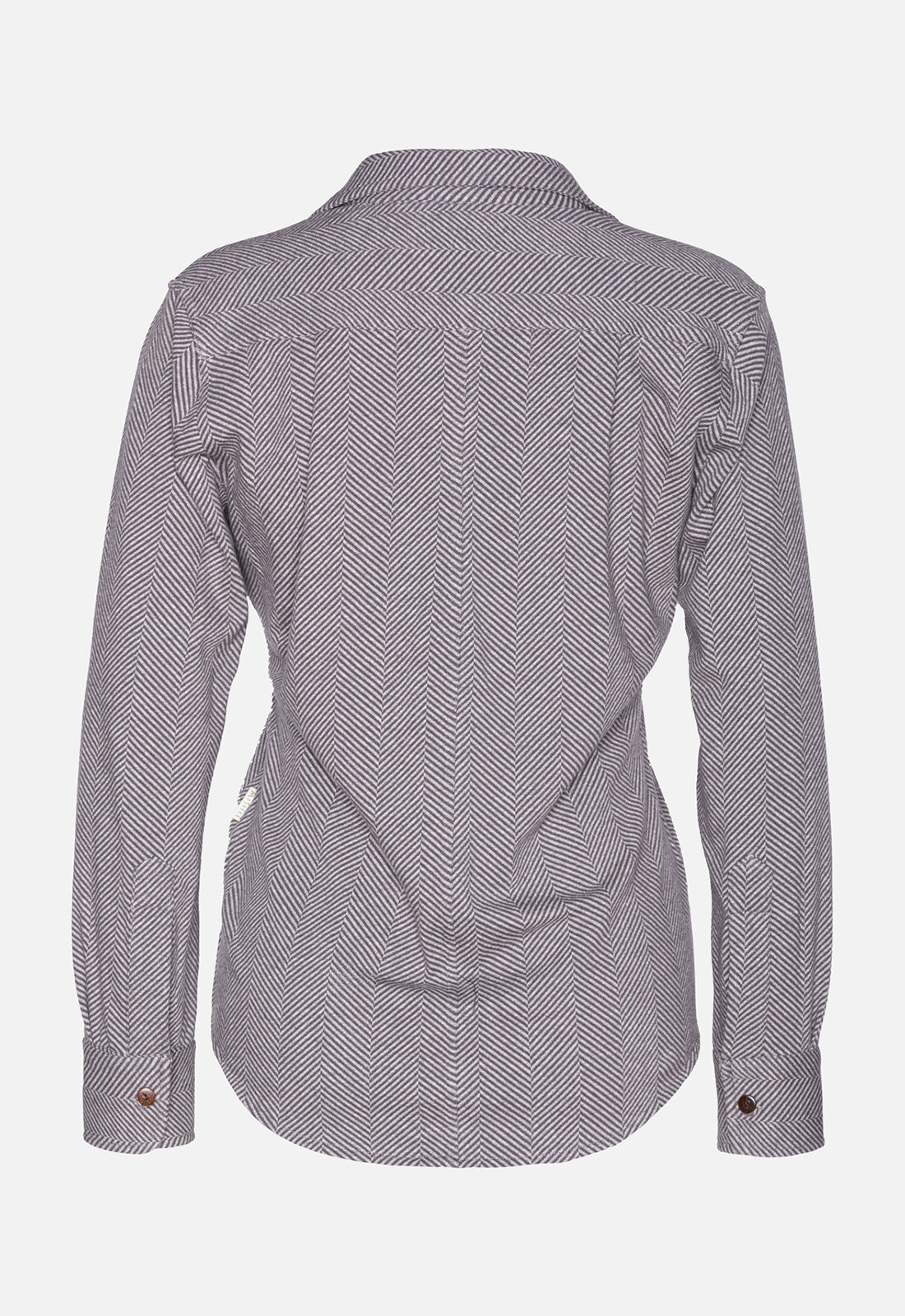 W25Blouse-G2 – Klassische Hemdbluse aus Bio-Stretch-Jacquard – GOTS-zertifiziert