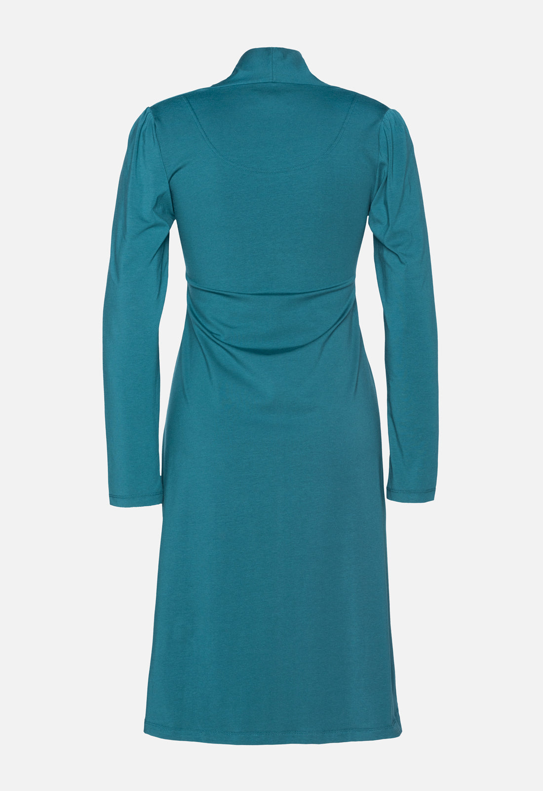 W25Dress-G1 – Feminines Jersey-Kleid mit V-Ausschnitt – GOTS-zertifiziert