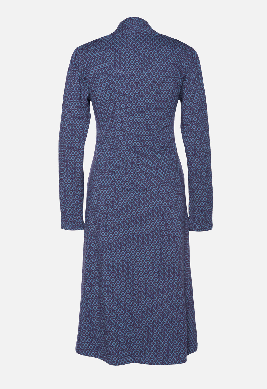 W25Dress-G4 – Kleid mit hohem Kragen & V-Ausschnitt – GOTS-zertifiziert