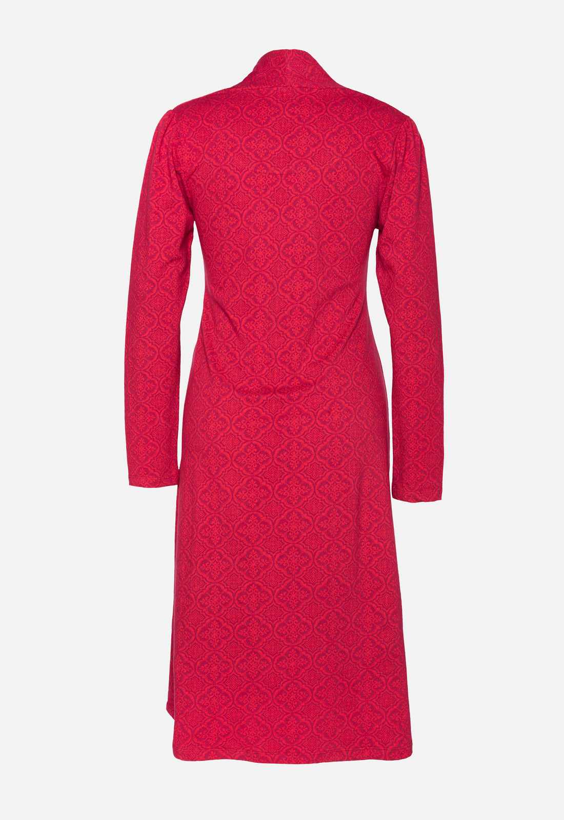 W25Dress-G4 – Kleid mit hohem Kragen & V-Ausschnitt – GOTS-zertifiziert