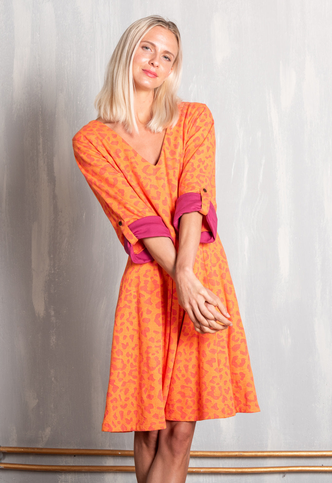 W25Dress-G5 – Kleid mit ausgestelltem Rockteil – GOTS-zertifiziert